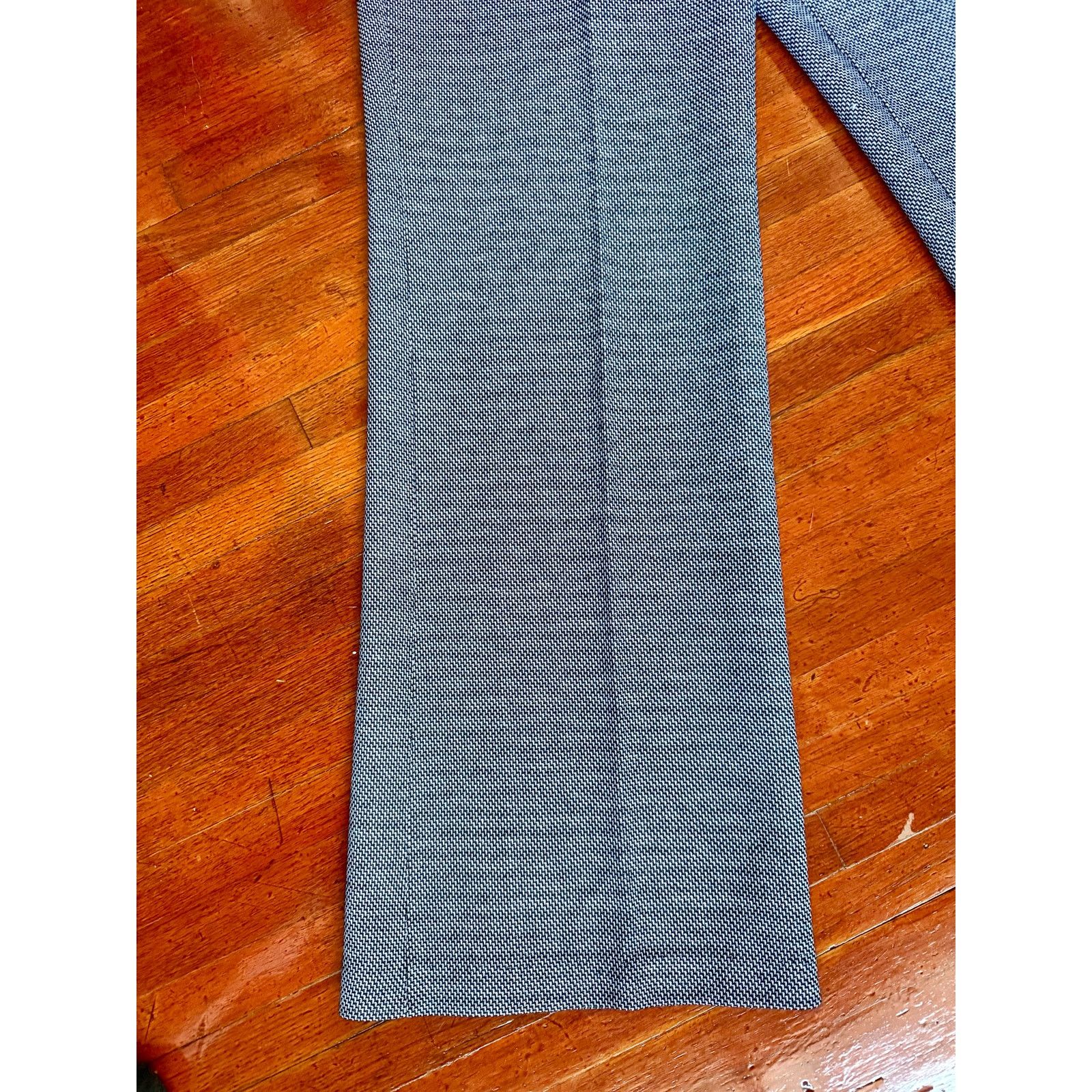 Sears Vintage 70's Sears Black White Straight Leg Pants Med 36X32" Size 32" / US 10 / IT 46 - 3 Thumbnail