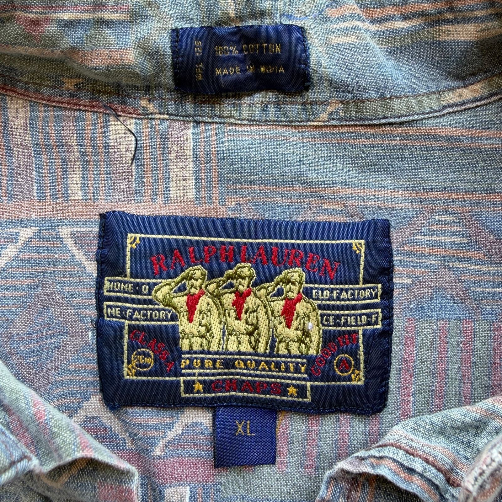 Polo Ralph Lauren Ralph Lauren Chaps Multi-Stripe Button Down Shirt Size US XL / EU 56 / 4 - 1 Thumbnail