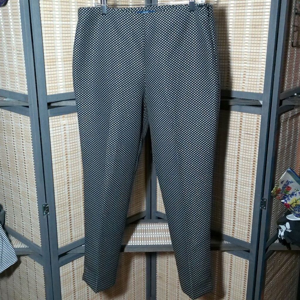 Talbots RSVP by Talbots Shimmering Jacquard Flat Front Ankle Pant Size 32" / US 10 / IT 46 - 1 Thumbnail