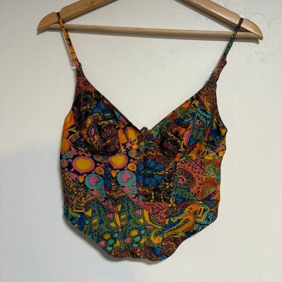 Urban Outfitters Urban Outfitters Multicolor Boho Bustier Crop Top – Size M Size M / US 6-8 / IT 42-44 - 2 Thumbnail