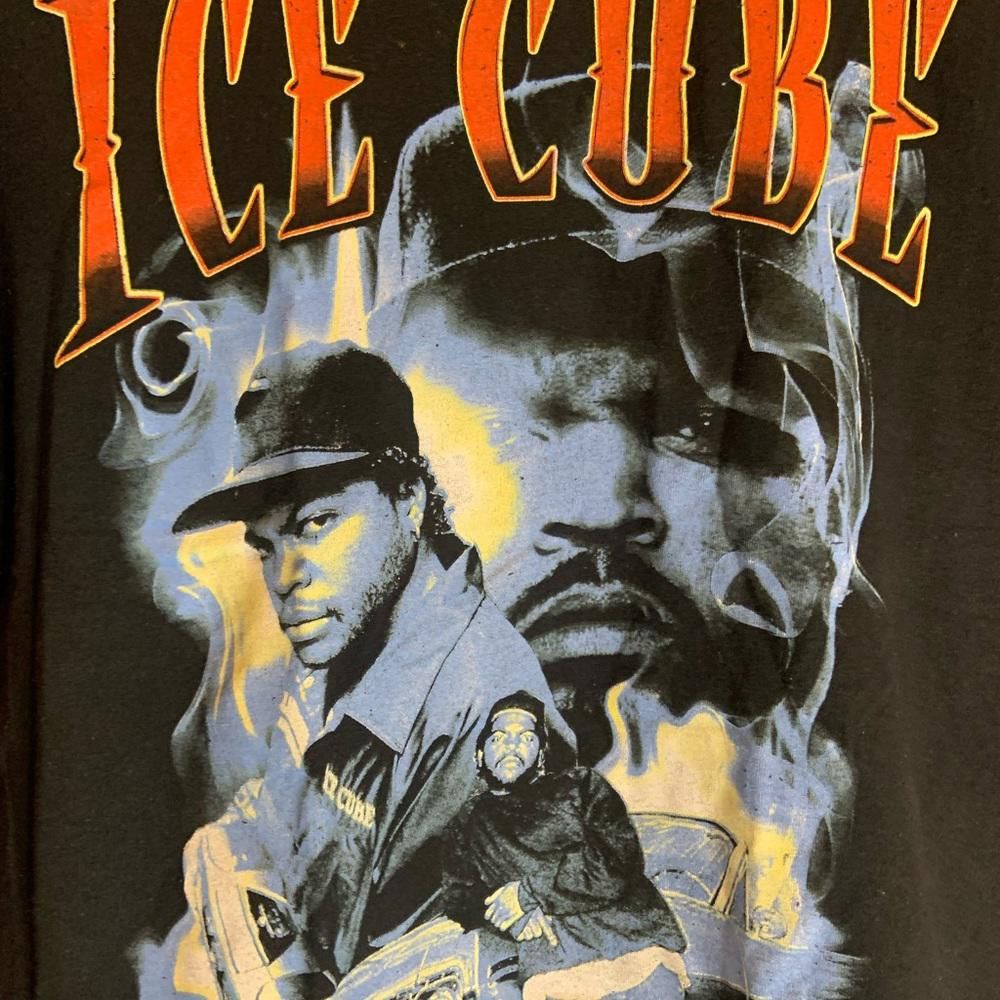 Designer Ice cube small black graphic preowned T-shirt Size US S / EU 44-46 / 1 - 1 Thumbnail