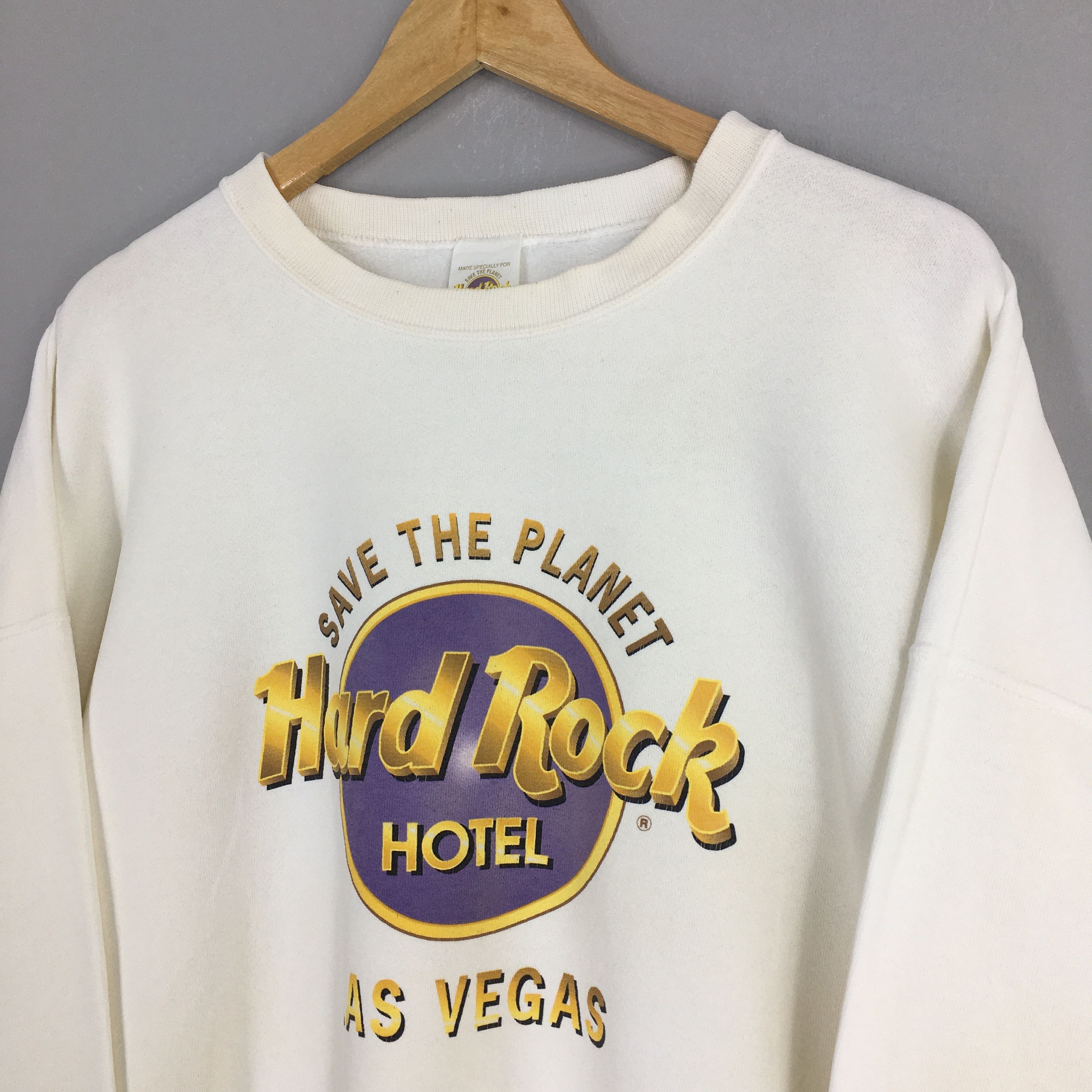 Hard Rock Cafe × Vintage Vintage 90’s Hard Rock Cafe Las Vegas Usa Sweatshirt XLarge Size US XL / EU 56 / 4 - 3 Thumbnail