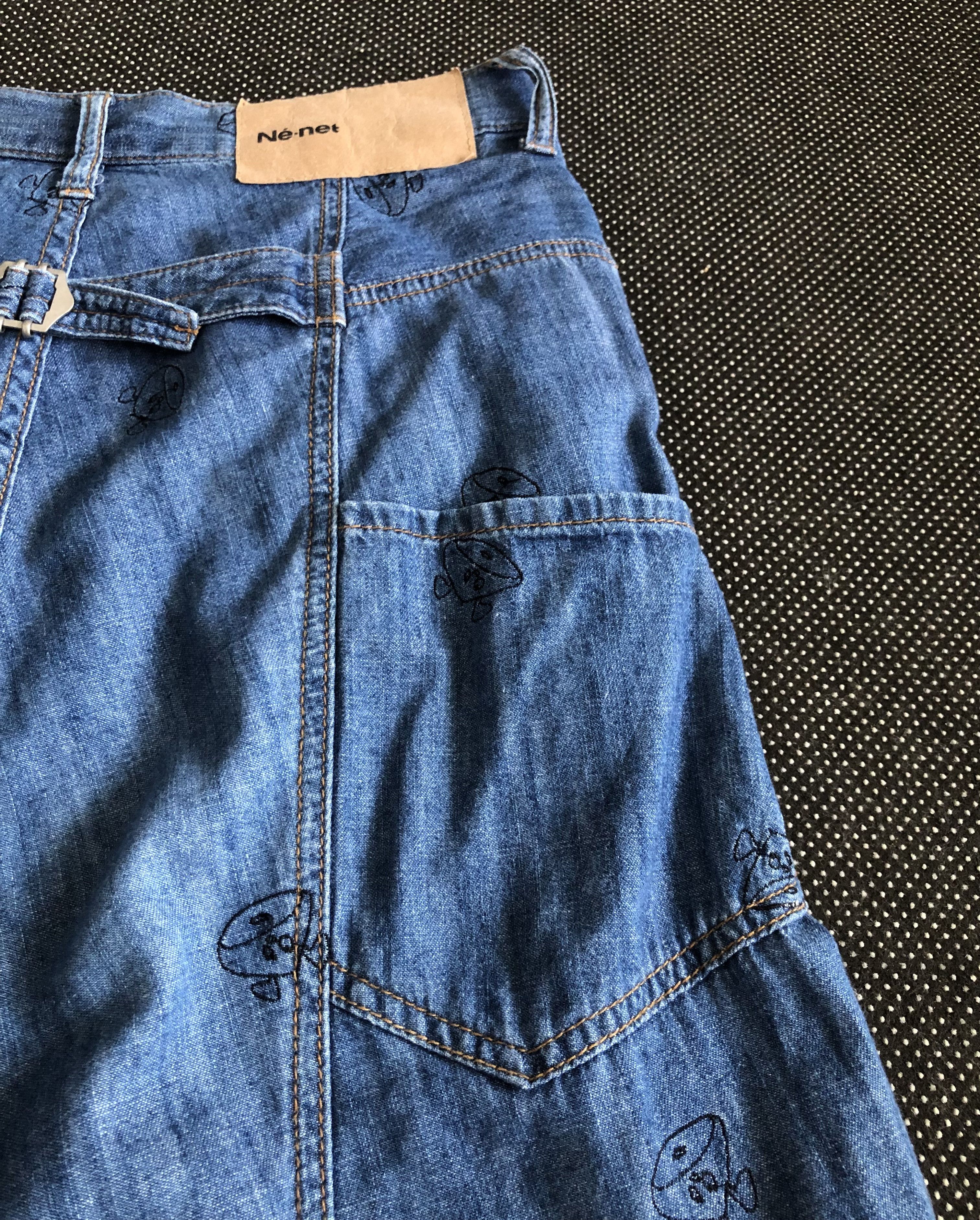 Issey Miyake RARE🔥SS14 NÉ-NET BUCKLEBACK AO EMBROIDERY DROP CROTCH Size 29" - 12 Thumbnail
