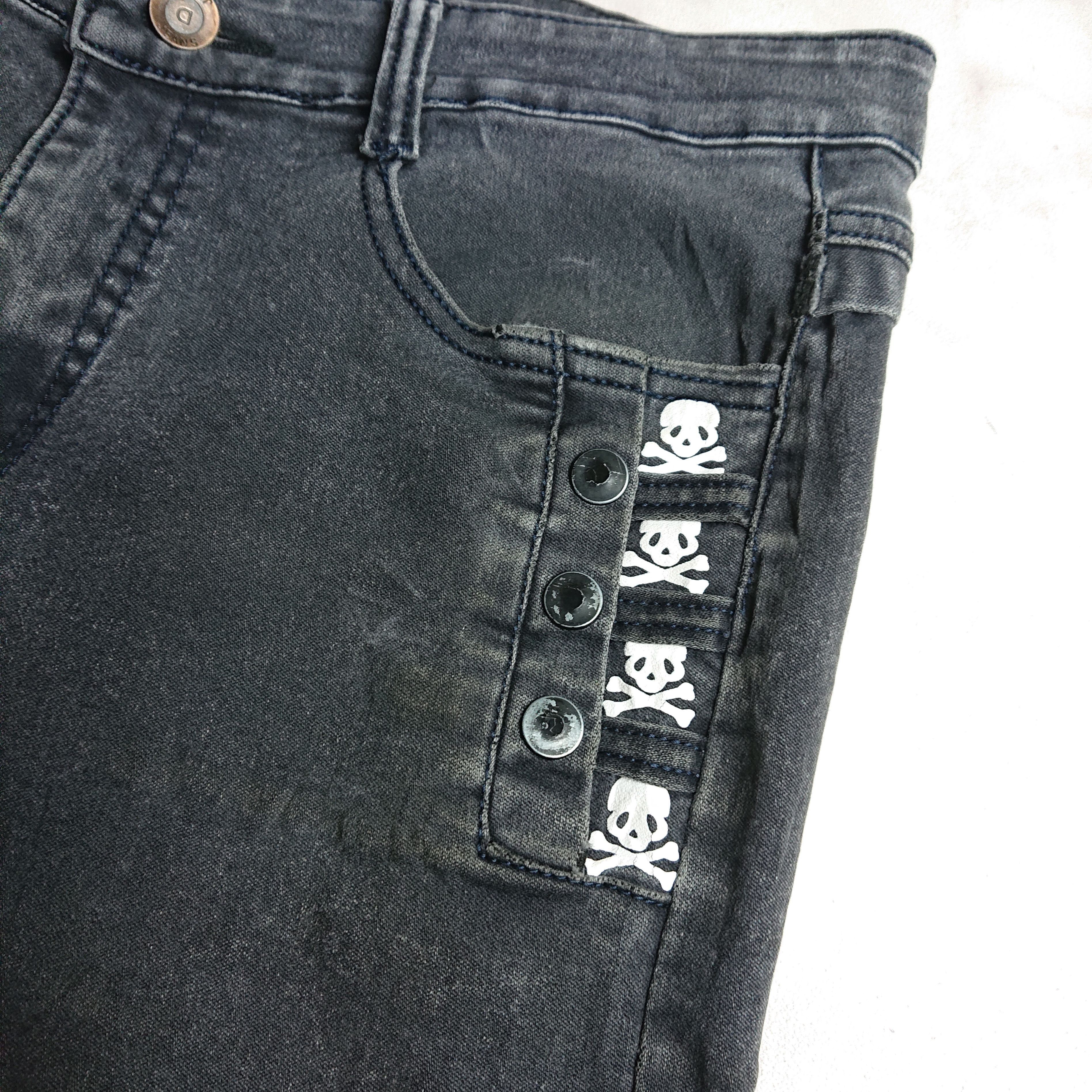 Japanese Brand × Vintage Xinyu Stretch Skull Jeans Size US 33 - 3 Thumbnail