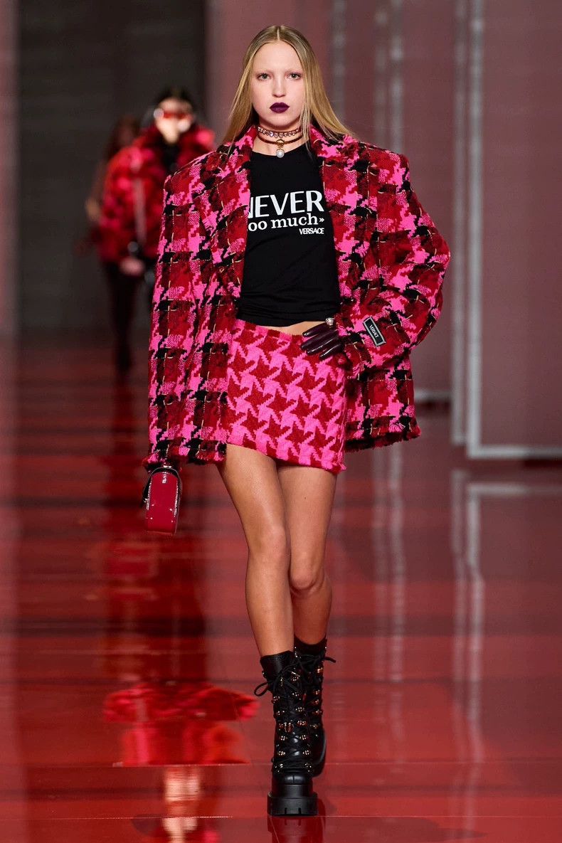 Versace Versace Runway Plaid Red Blazer- dmc Size US S / EU 44-46 / 1 - 1 Thumbnail