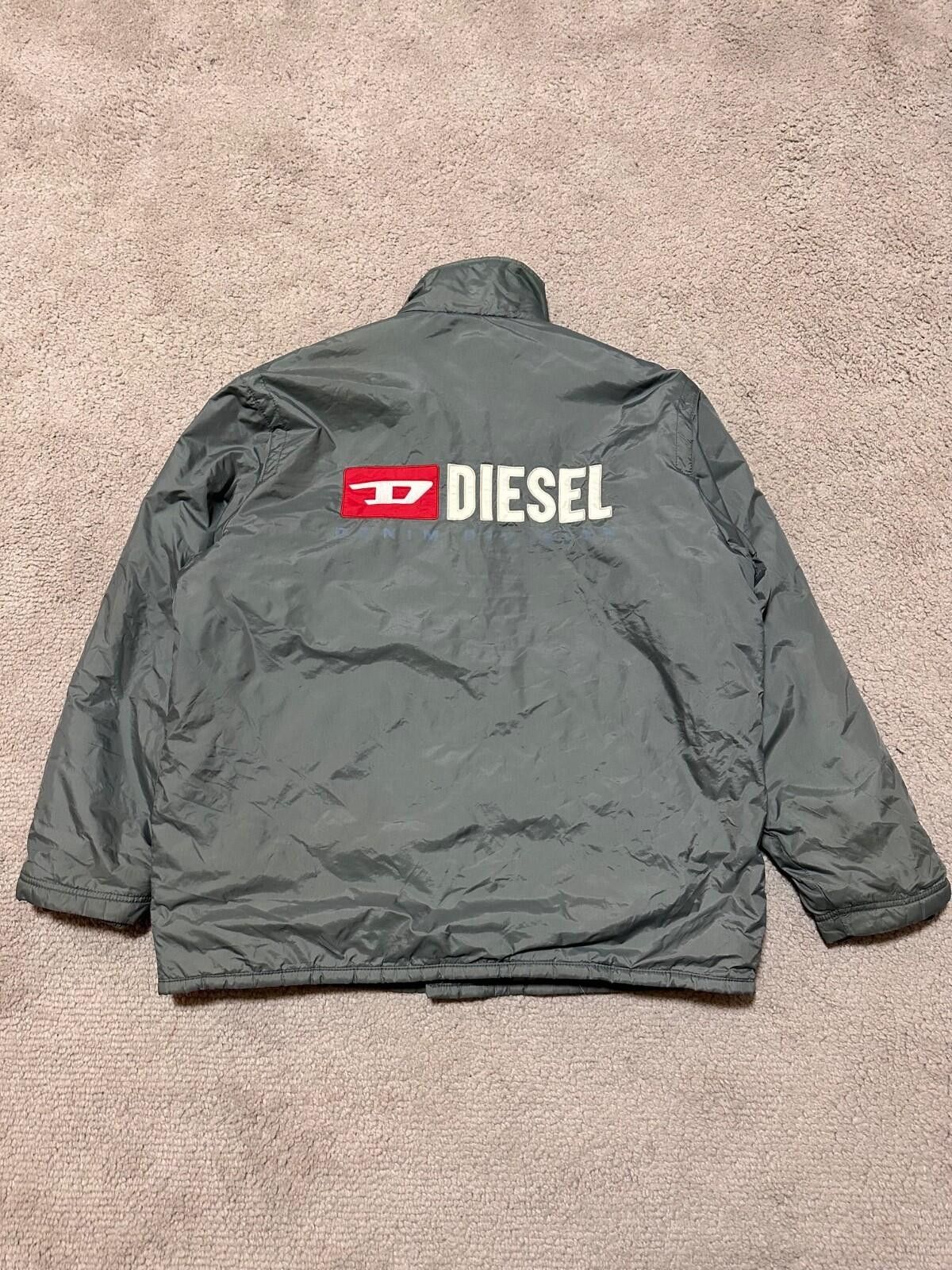 Diesel Vintage 90s Diesel Reflective Logo Puffer Jacket Y2K Sz M Size US M / EU 48-50 / 2 - 1 Thumbnail
