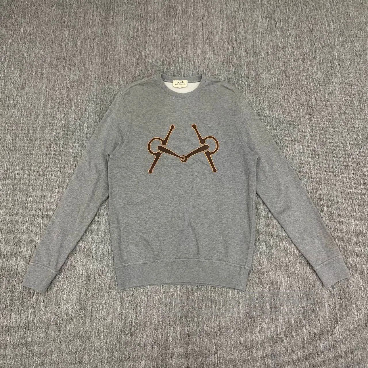 Hermes hermes gray crew neck sweatshirt size m. Size US M / EU 48-50 / 2 - 1 Thumbnail
