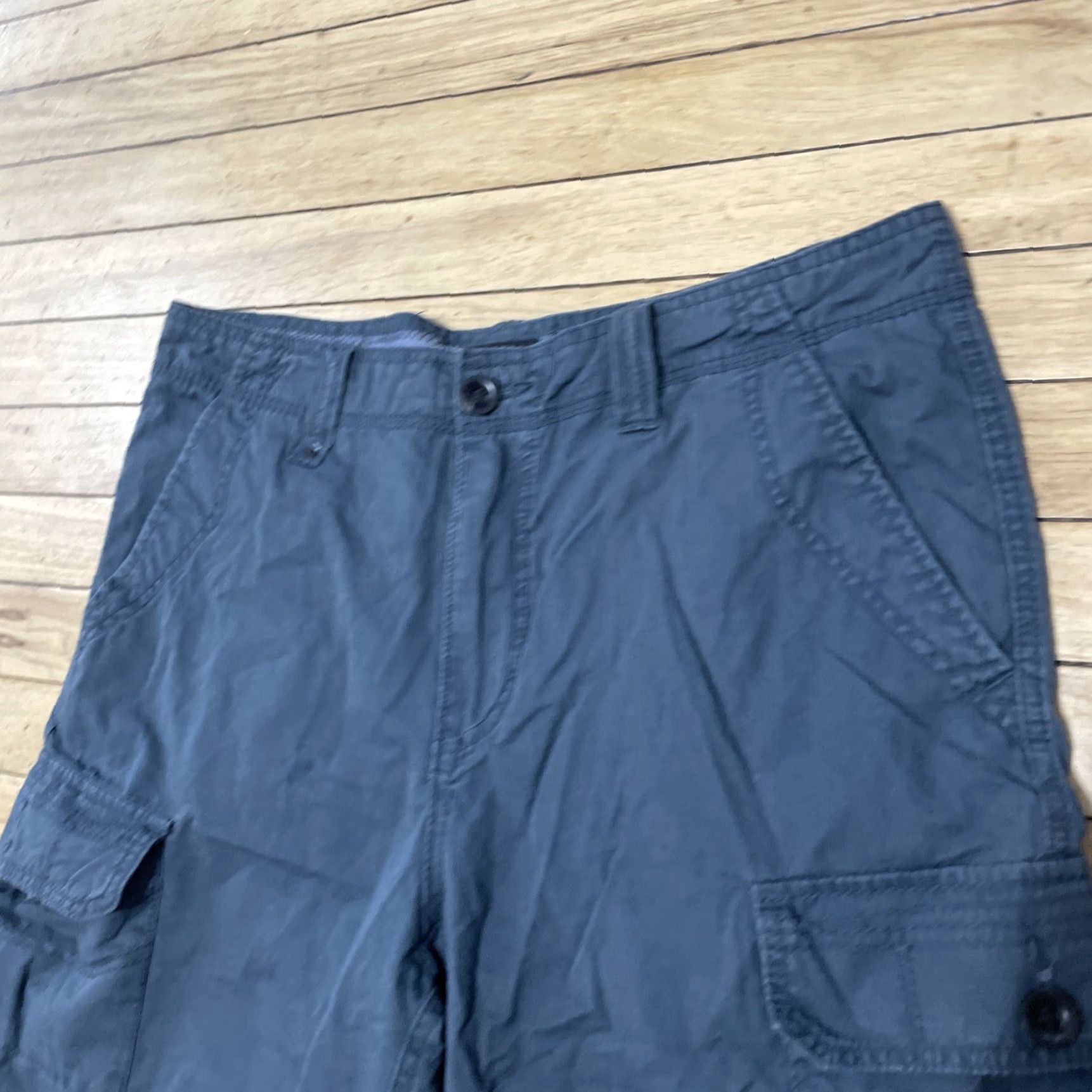 Union LA VINTAGE Union Cargo Shorts Men 34 R Blue Steel Y2k Streetwear Preppy Outdoors Hiking 10" Cargo Shorts Mens 34 Blue Steel Size US 34 / EU 50 - 3 Thumbnail