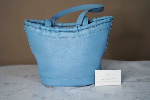 Other BKC Baby Blue Calfskin Tote Bag Vintage Size ONE SIZE - 3 Thumbnail