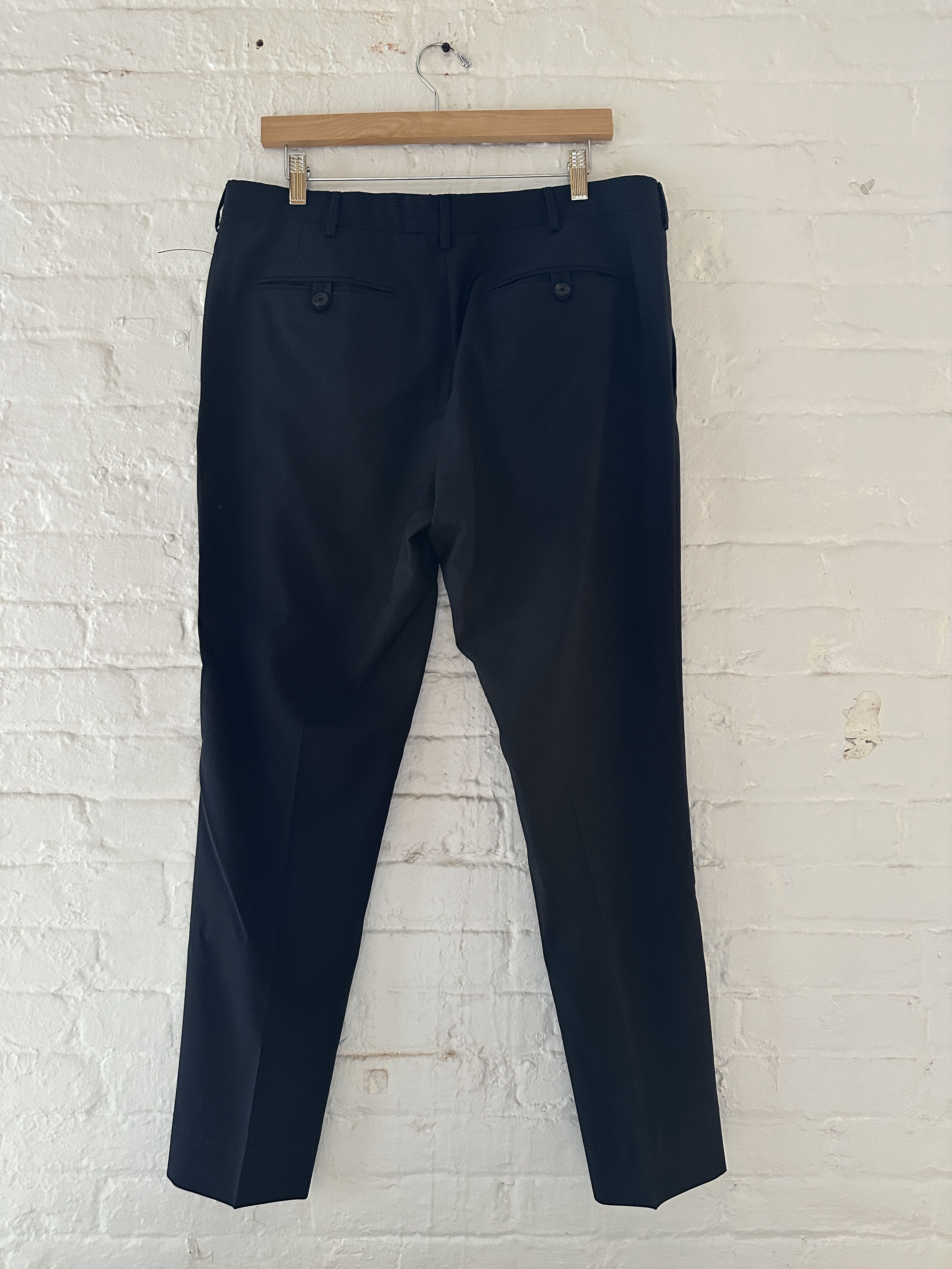 Prada Prada Pinstriped Wool Trousers Size US 34 / EU 50 - 4 Thumbnail
