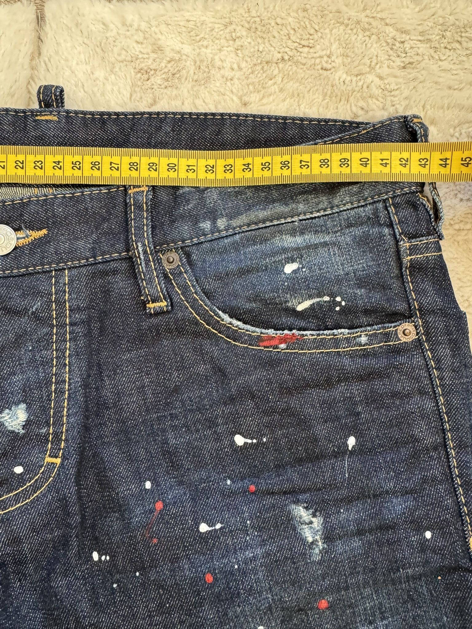 Dsquared2 Dsquared2 Distressed Paint-Splatter Biker Jeans w/ Zipper Size US 32 / EU 48 - 10 Thumbnail