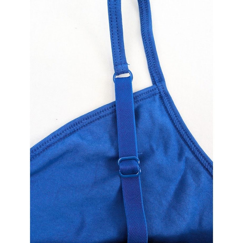 Balenciaga o1rshd1 Size: M / Soft Jersey Patch Sport Bra in Blue Size ONE SIZE - 14 Thumbnail
