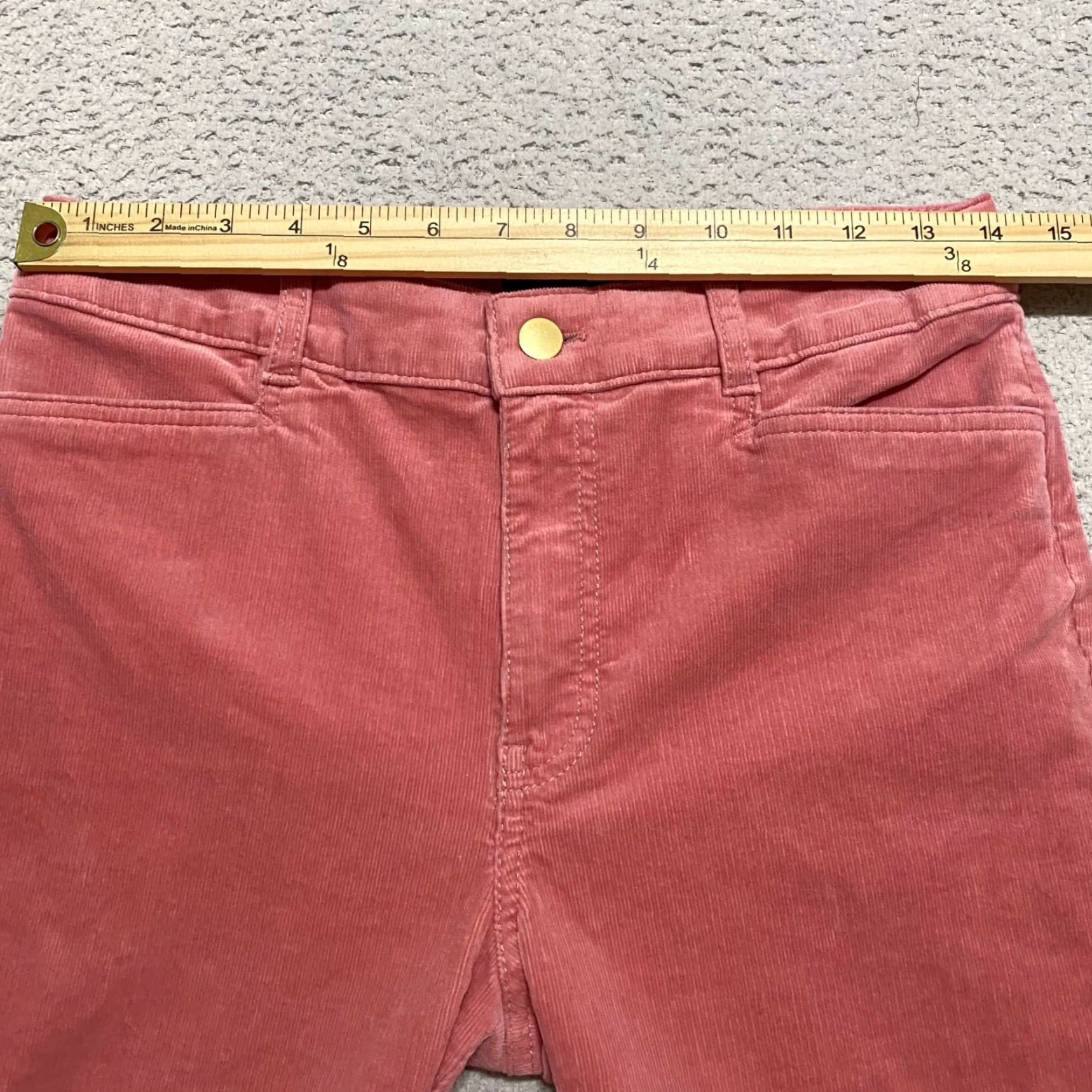 Talbots Talbots Jeans Women's Solid Pink Corduroy Flared High Rise 2 Regular Inseam 30 in Pant Womens Size 26" / US 2 / IT 38 - 7 Thumbnail