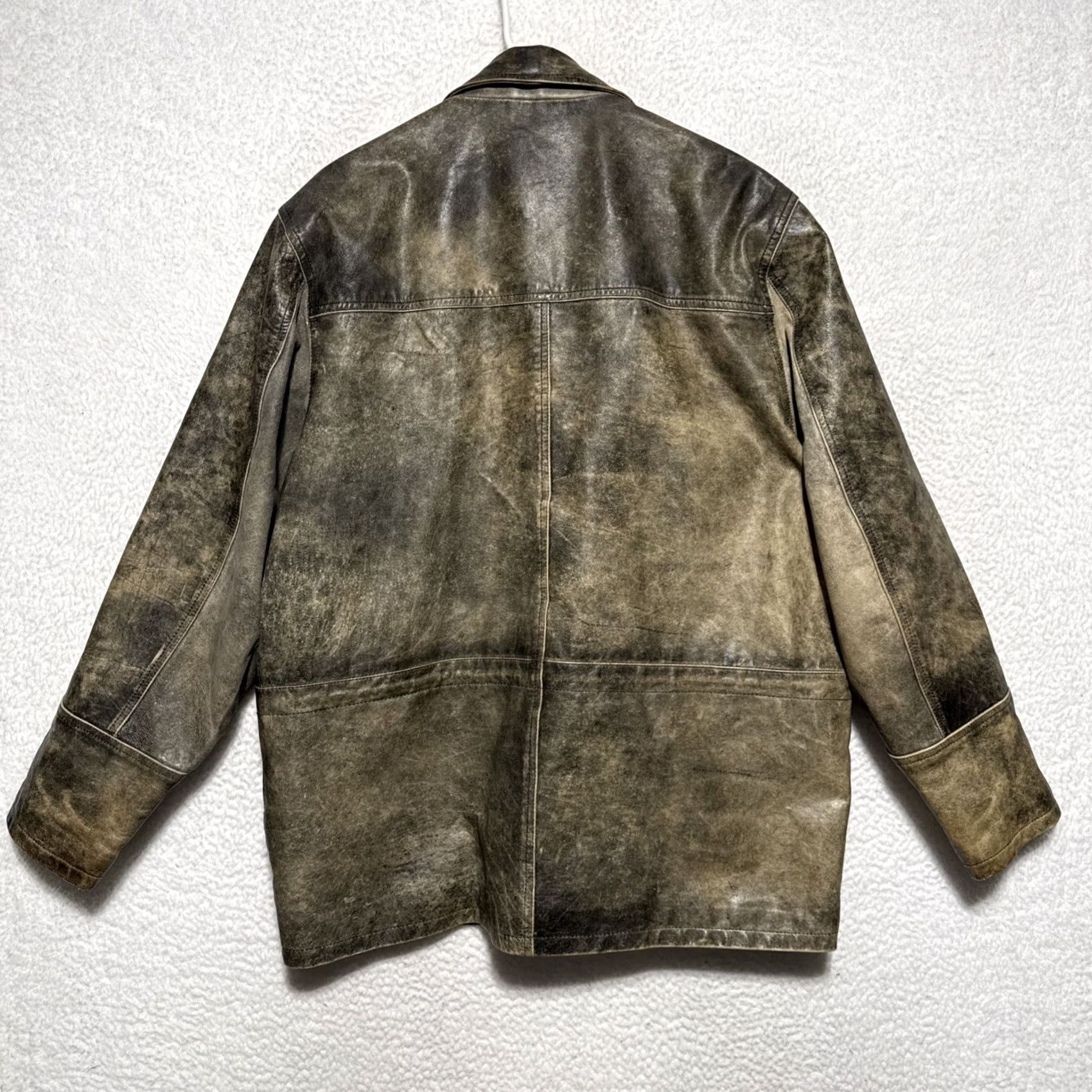 Vintage Wilsons Leather M. Julian Mens L Jacket Bomber Button VTG-Distressed Brown Jacket Size US L / EU 52-54 / 3 - 5 Thumbnail