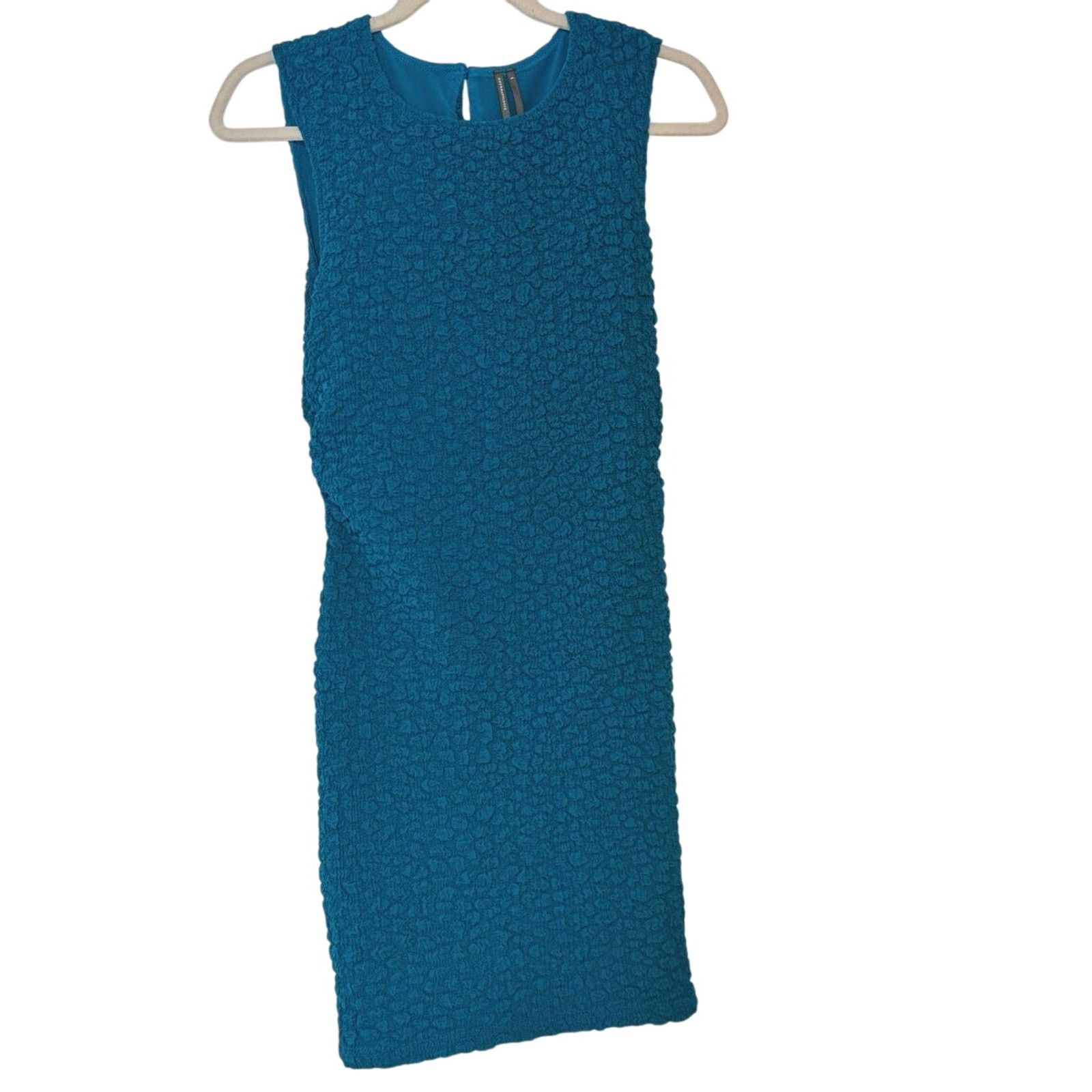 Anthropologie NWT Anthropologie Textured Mini Shift Dress Blue Size Small Size S / US 4 / IT 40 - 3 Thumbnail
