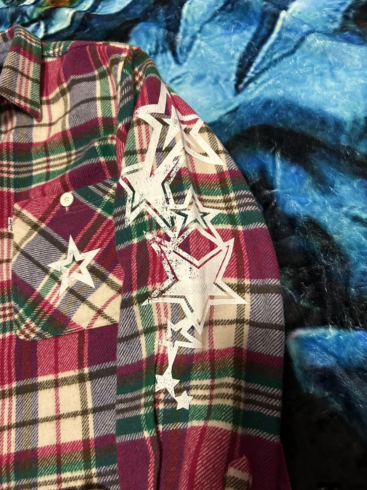 Japanese Brand Born2shine flannel shirt Size US M / EU 48-50 / 2 - 6 Thumbnail
