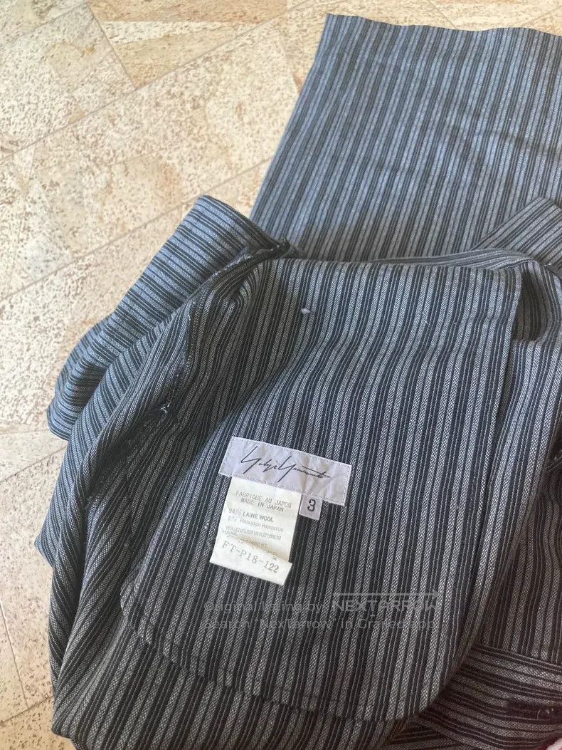 Yohji Yamamoto Yohji Yamamoto size 3 Wool striped trousers Size US 30 / EU 46 - 9 Thumbnail