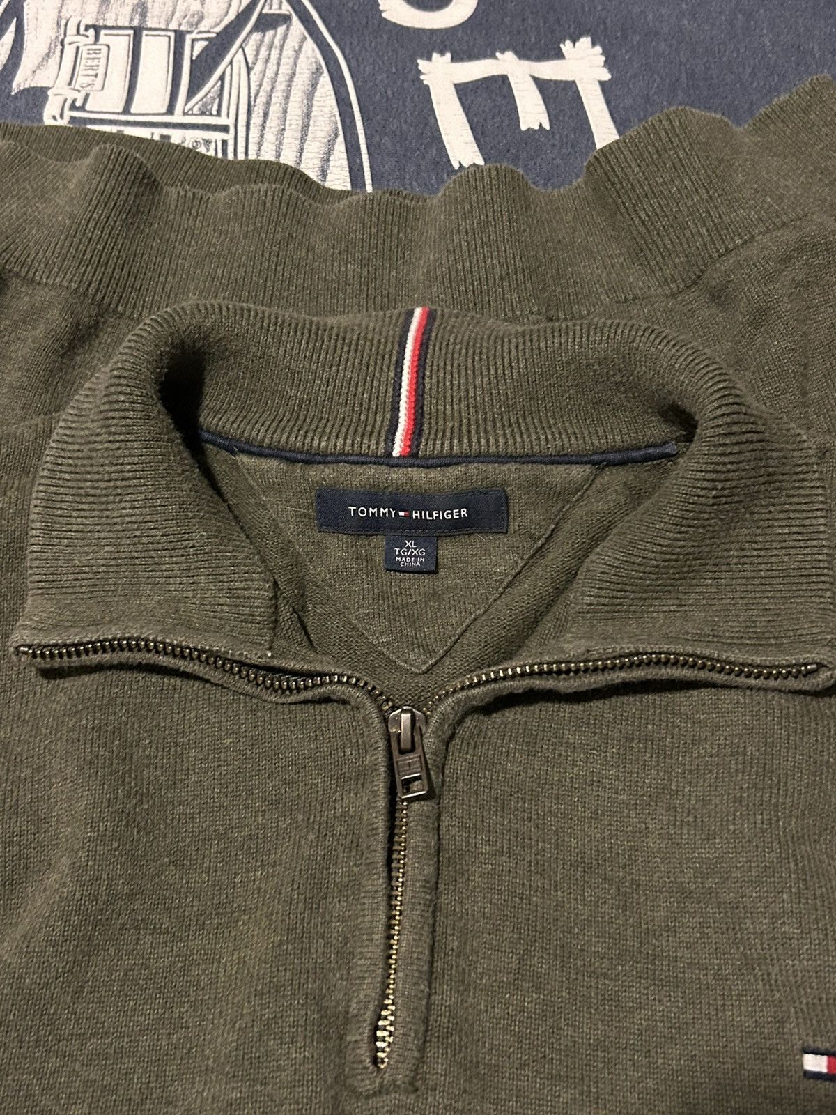 Tommy Hilfiger Tommy Hilfiger Quarter Zip Sweater - XL Size US XL / EU 56 / 4 - 3 Thumbnail