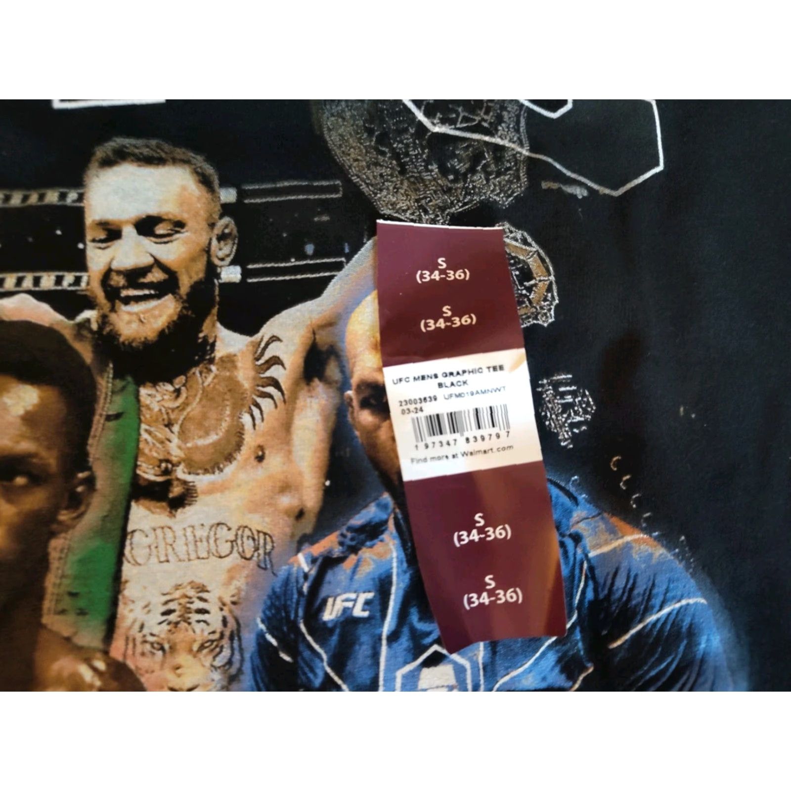 UFC UFC T-Shirt Crew Neck Short Sleeve Black Size S Men Graphic Print UFC Top Fighters Jon Jones Connor McGregor Israel Adesanya 2020s Sports Mens Size US S / EU 44-46 / 1 - 2 Thumbnail