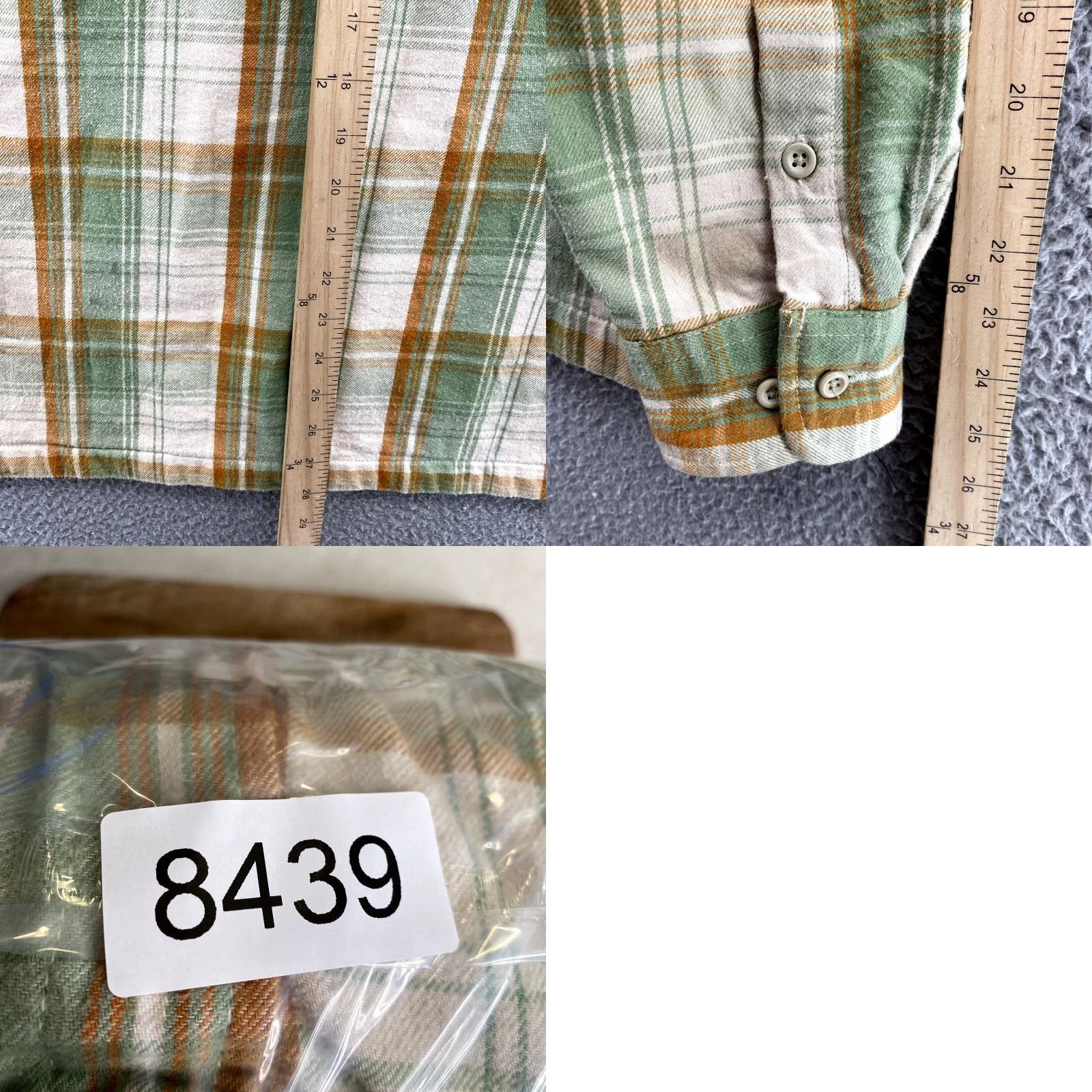 Prana prAna Shirt Men Medium Green Plaid Flannel Thermal Shacket Outdoor Camp Casual Workwear Size US M / EU 48-50 / 2 - 9 Thumbnail
