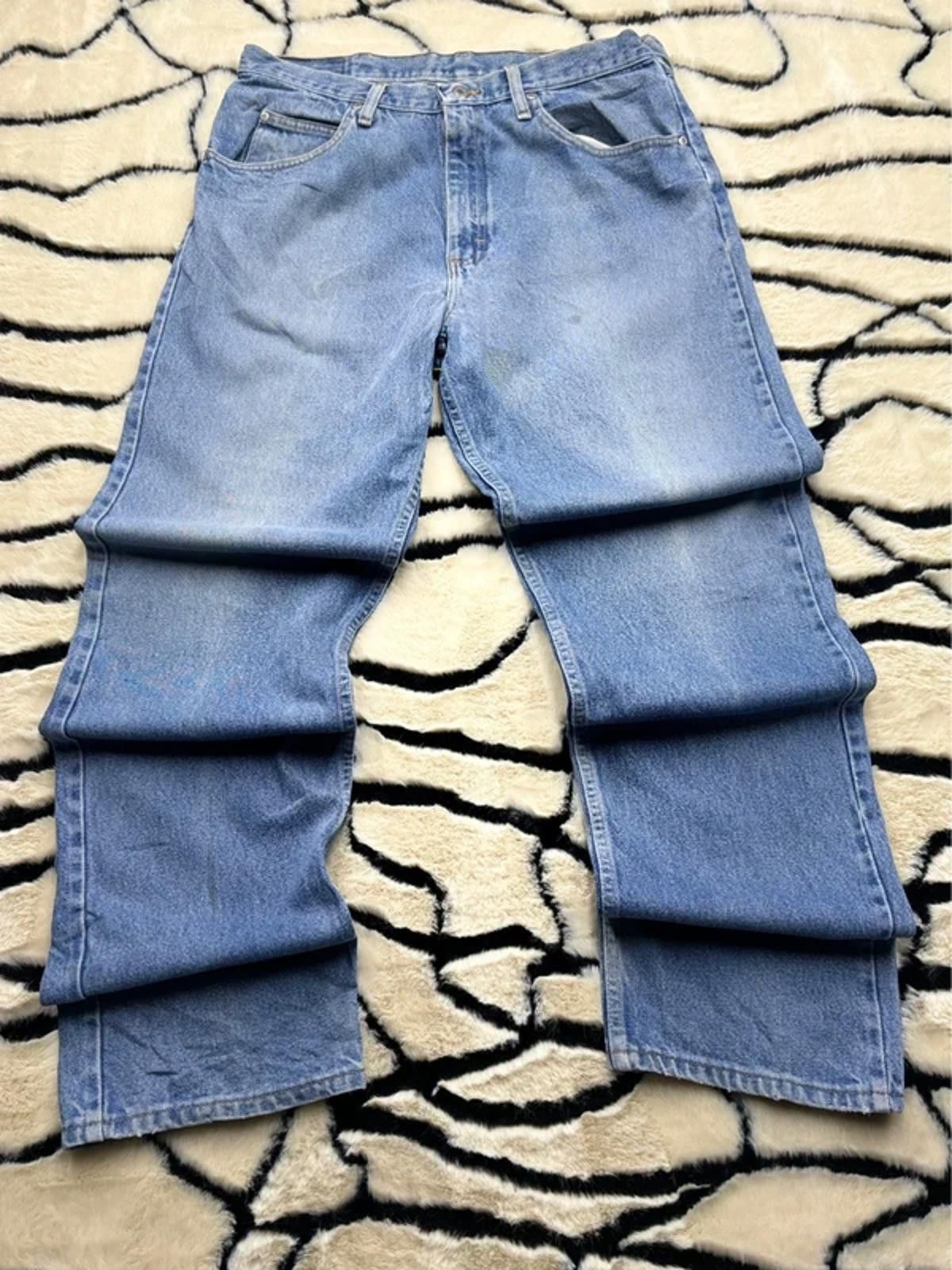 Other Men’s vintage wrangler baggy fit jeans Y2K style size 34x34 Size US 34 / EU 50 - 1 Thumbnail