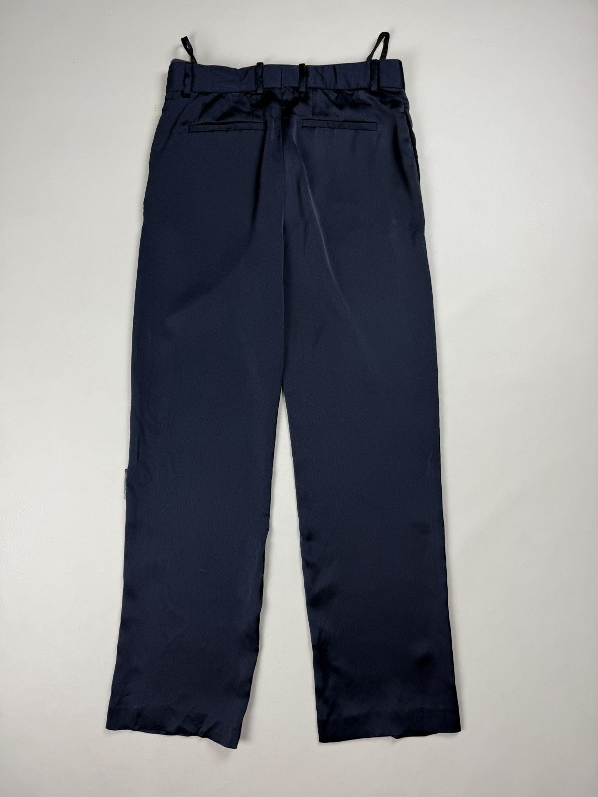 Off-White Off White Men’s Satin Dress Pants “Staff” Logo Trousers Size US 32 / EU 48 - 23 Thumbnail
