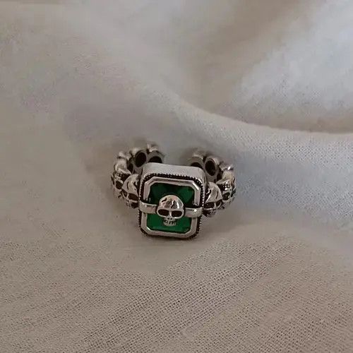 Jewelry Color Skull Ring Size ONE SIZE - 3 Thumbnail