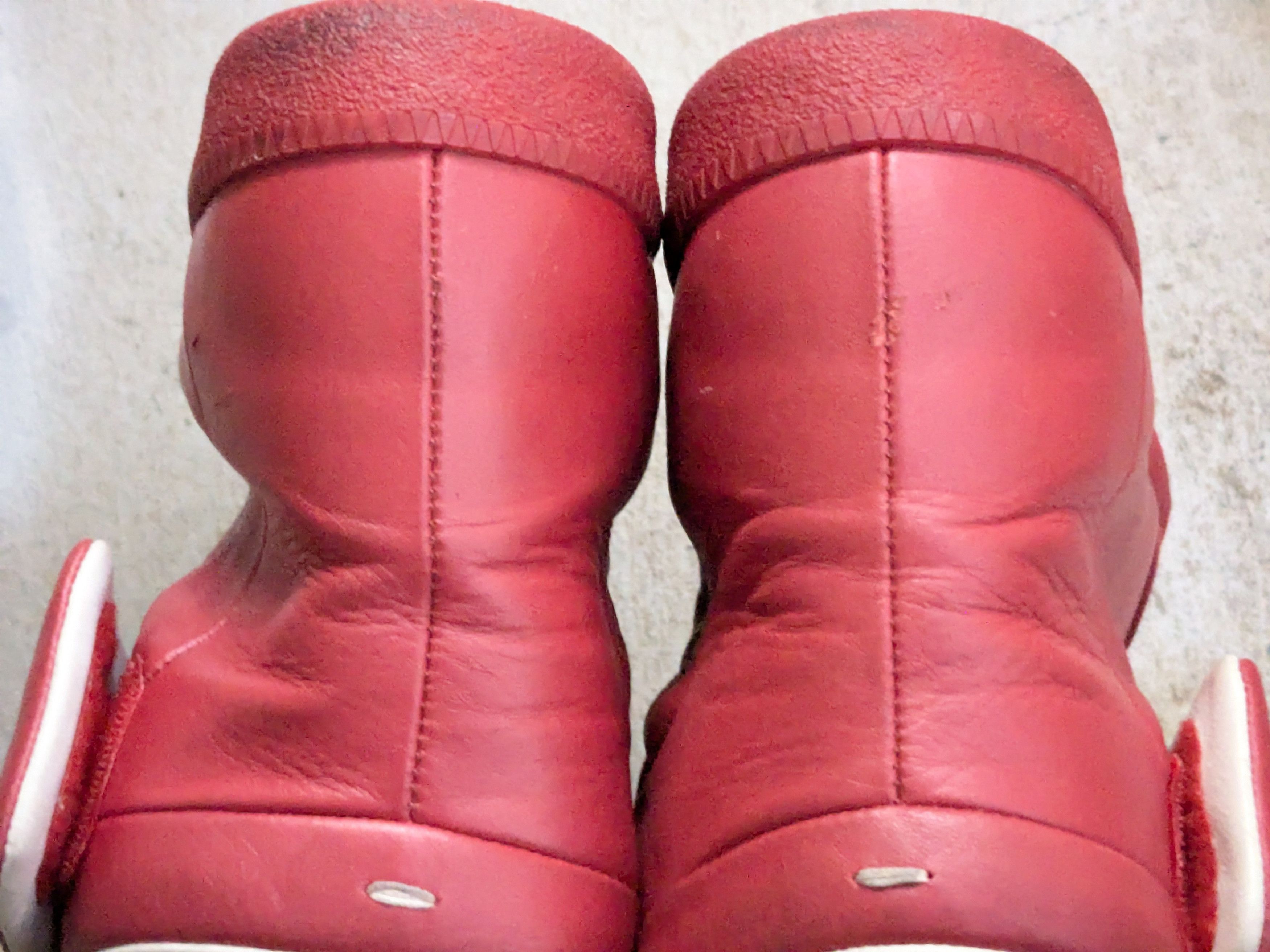 Maison Margiela Maison Margiela Future Red 8 41 Leather High Tops Size US 8 / EU 41 - 16 Thumbnail