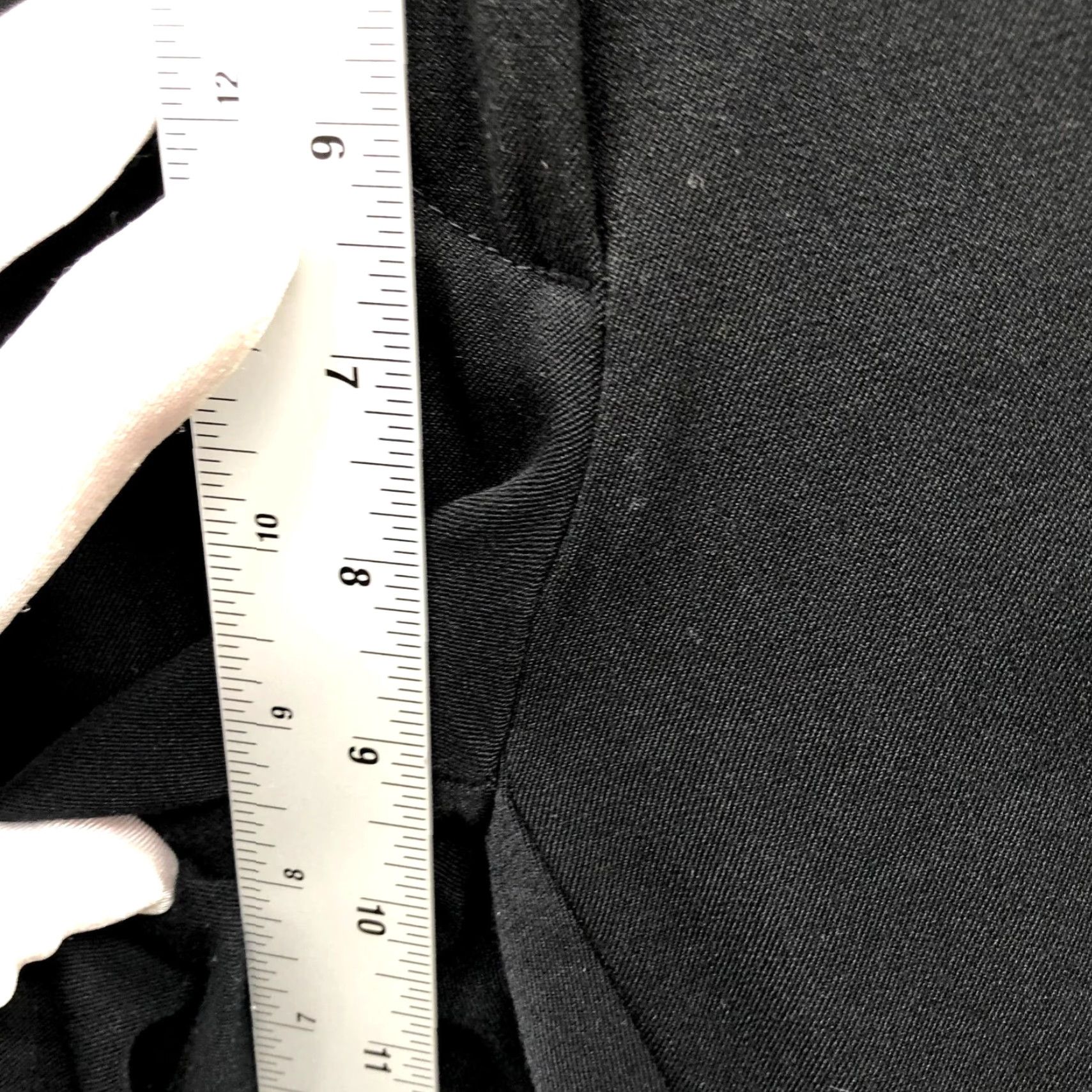 Loft LOFT Dress Pants Womens 6 Black Mid Rise Stretch Flat Front Straight Pockets Business Formal Workwear Dress Trouser Size 28" / US 6 / IT 42 - 7 Thumbnail