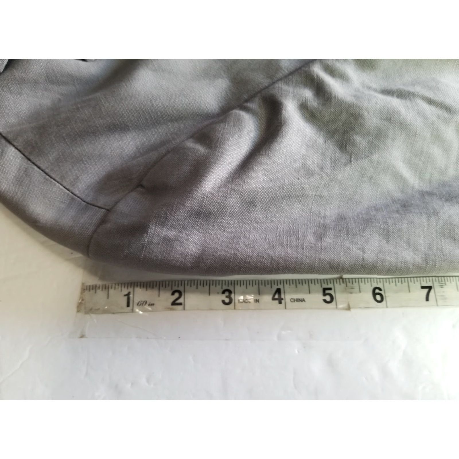 Kenneth Cole Kenneth Cole Blazer Men's Linen Blend Jacket Gray 42 Large Regular Figure 2 Piece Sports Coat Jacket Business Casual Wedding Size 42R - 7 Thumbnail