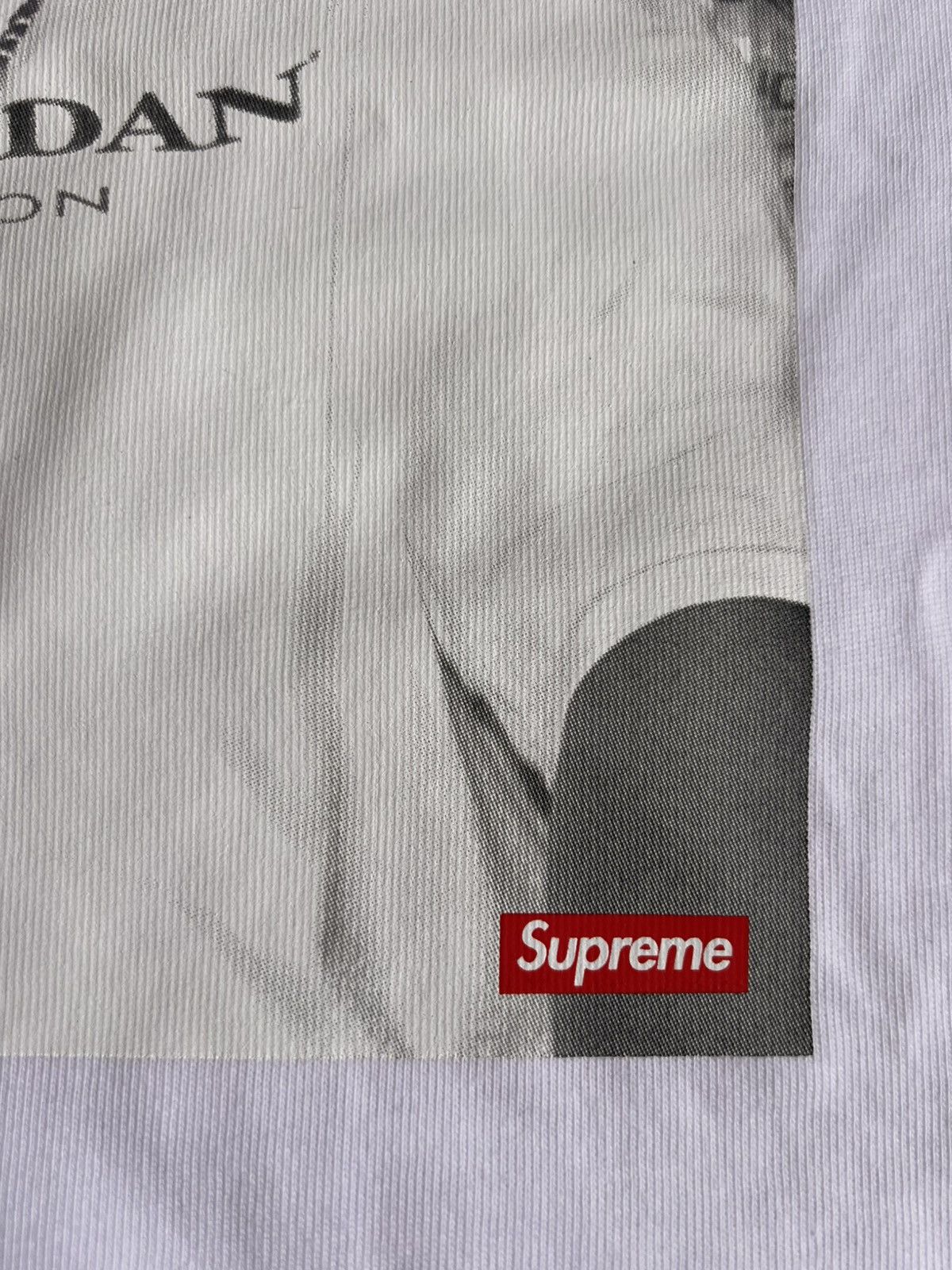 Jordan Brand × Rap Tees × Supreme XXL Supreme Jordan Biggie Notorious BIG tee Tshirt white Size US XXL / EU 58 / 5 - 9 Thumbnail