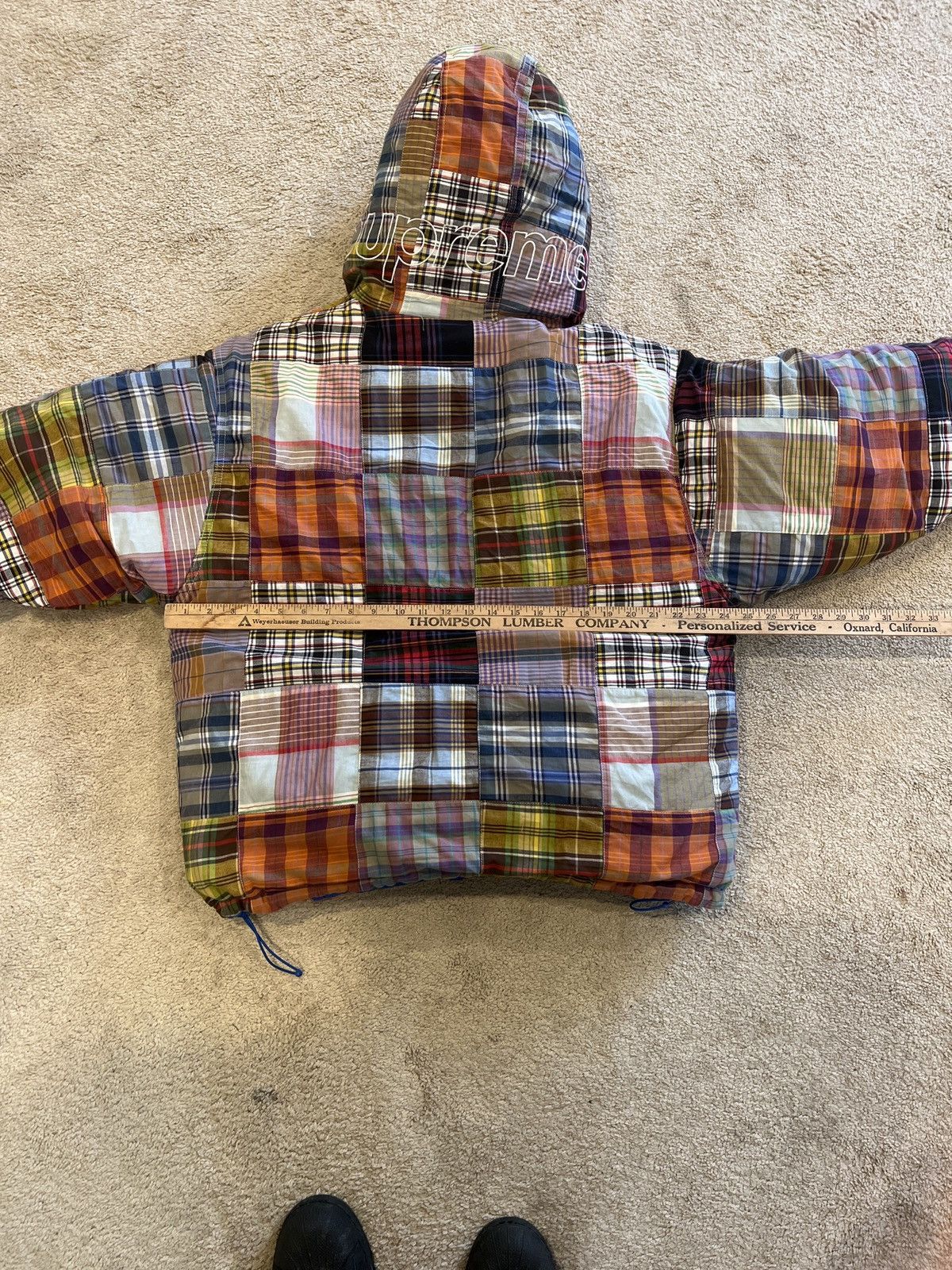 Supreme Supreme Madras Reversible Puffer Jacket | Grailed