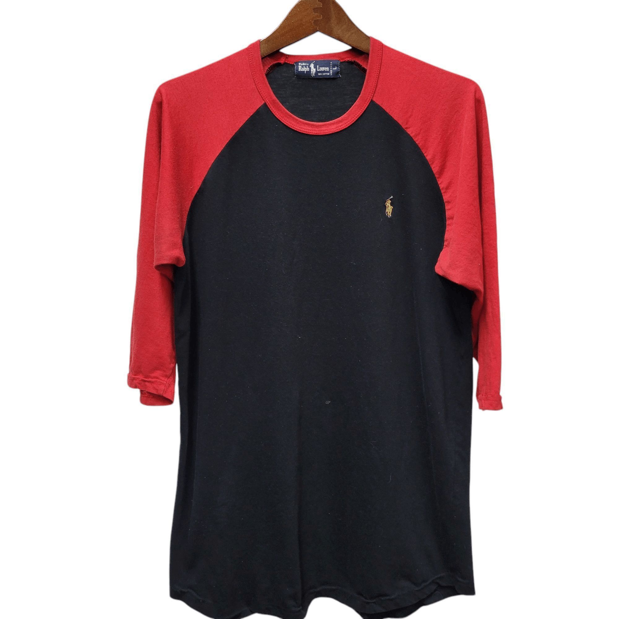 Polo Ralph Lauren Polo Ralph Lauren Long Sleeve Shirt Large Dual Sided Red Blk Size US L / EU 52-54 / 3 - 1 Thumbnail