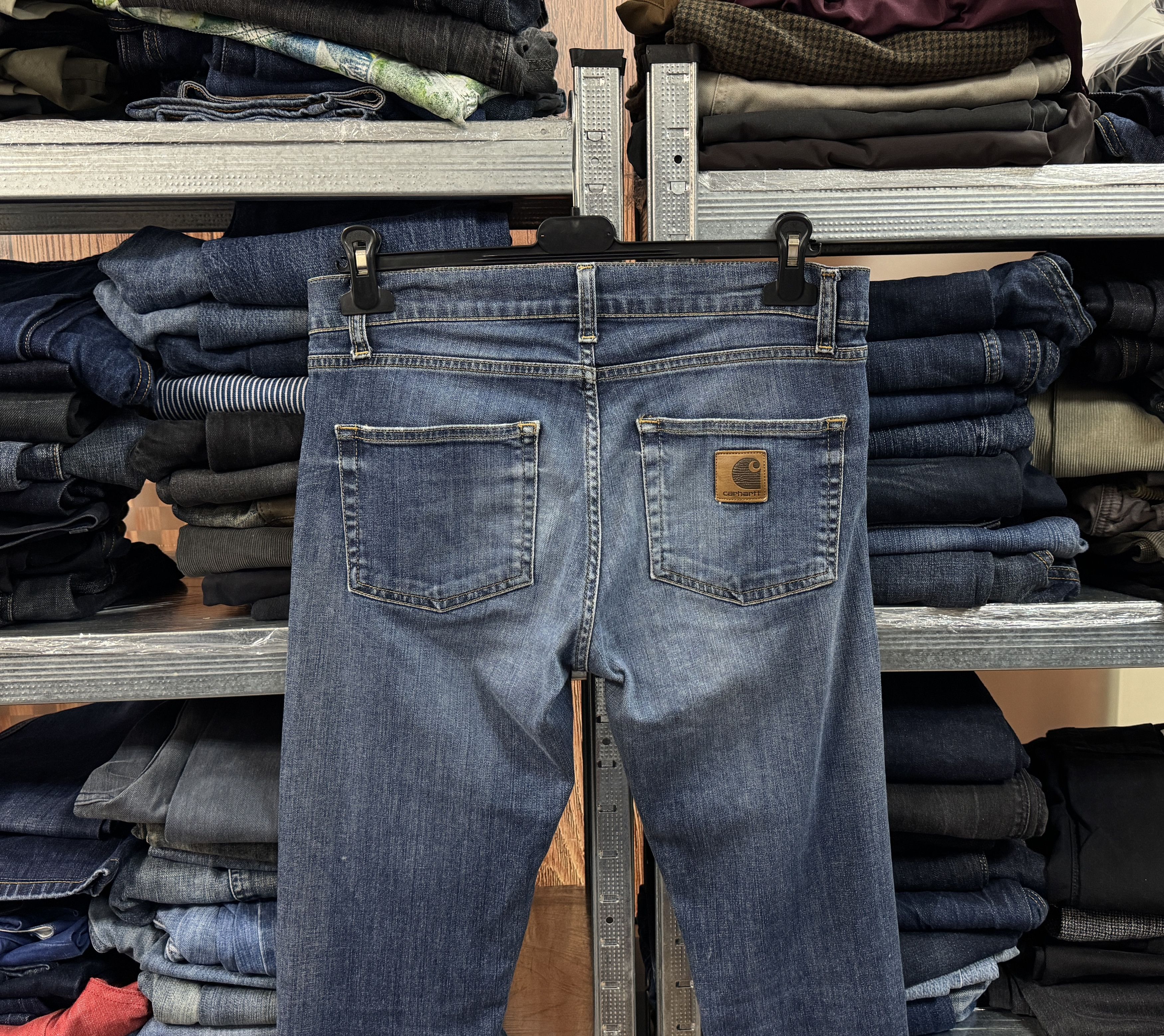 Carhartt Carhartt Rebel Denim Pant Leather Patch W31 L34 Size US 31 - 2 Thumbnail