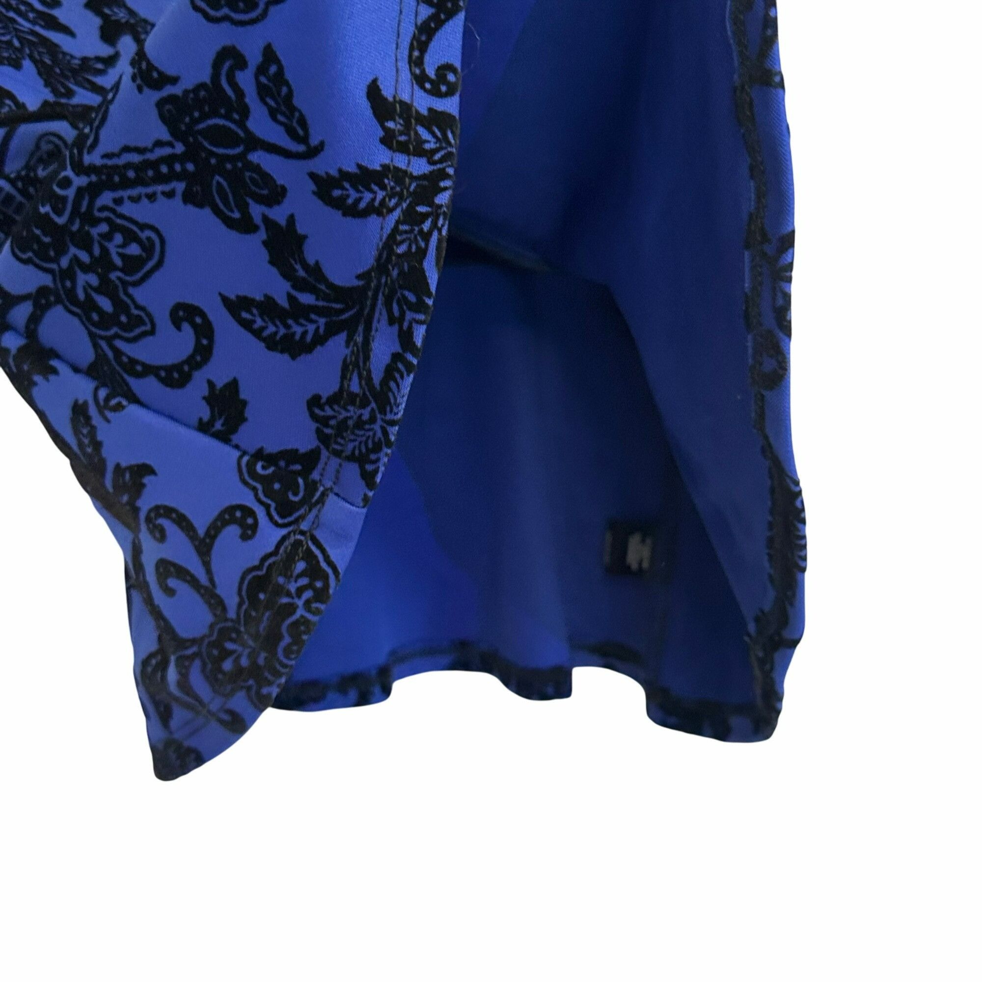 Other ✨Under Skies Size S Women's Elegant Blue & Black Floral Slee Size S / US 4 / IT 40 - 5 Thumbnail