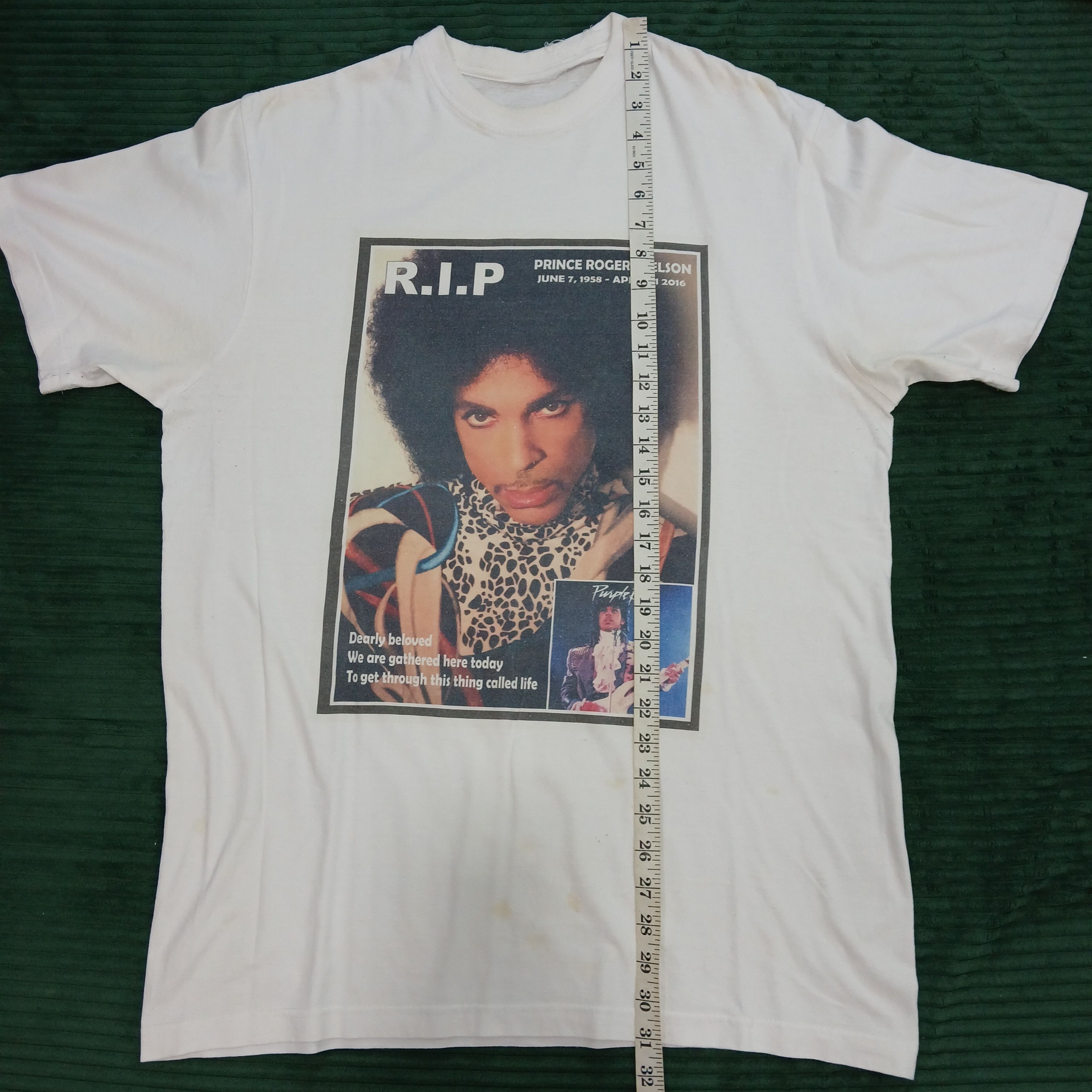Band Tees PRINCE Rogers Nelson Europe Tee (Purple Rain) Size US XL / EU 56 / 4 - 8 Thumbnail