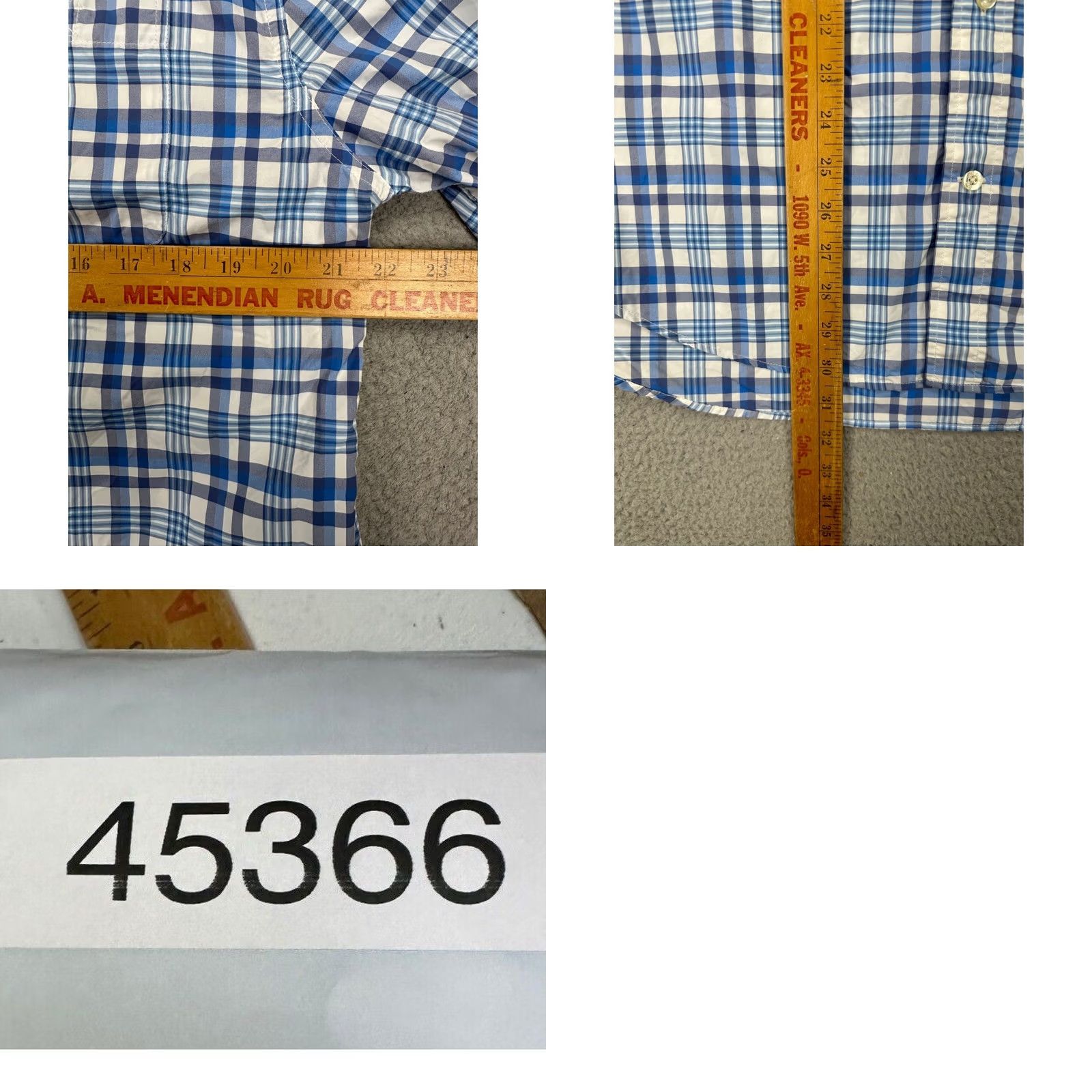 Vineyard Vines Vineyard Vines Harbor Shirt Mens Medium Blue Plaid Nylon Button-Up Short Sleeve Casual Outdoor Quick Dry Size US M / EU 48-50 / 2 - 8 Thumbnail