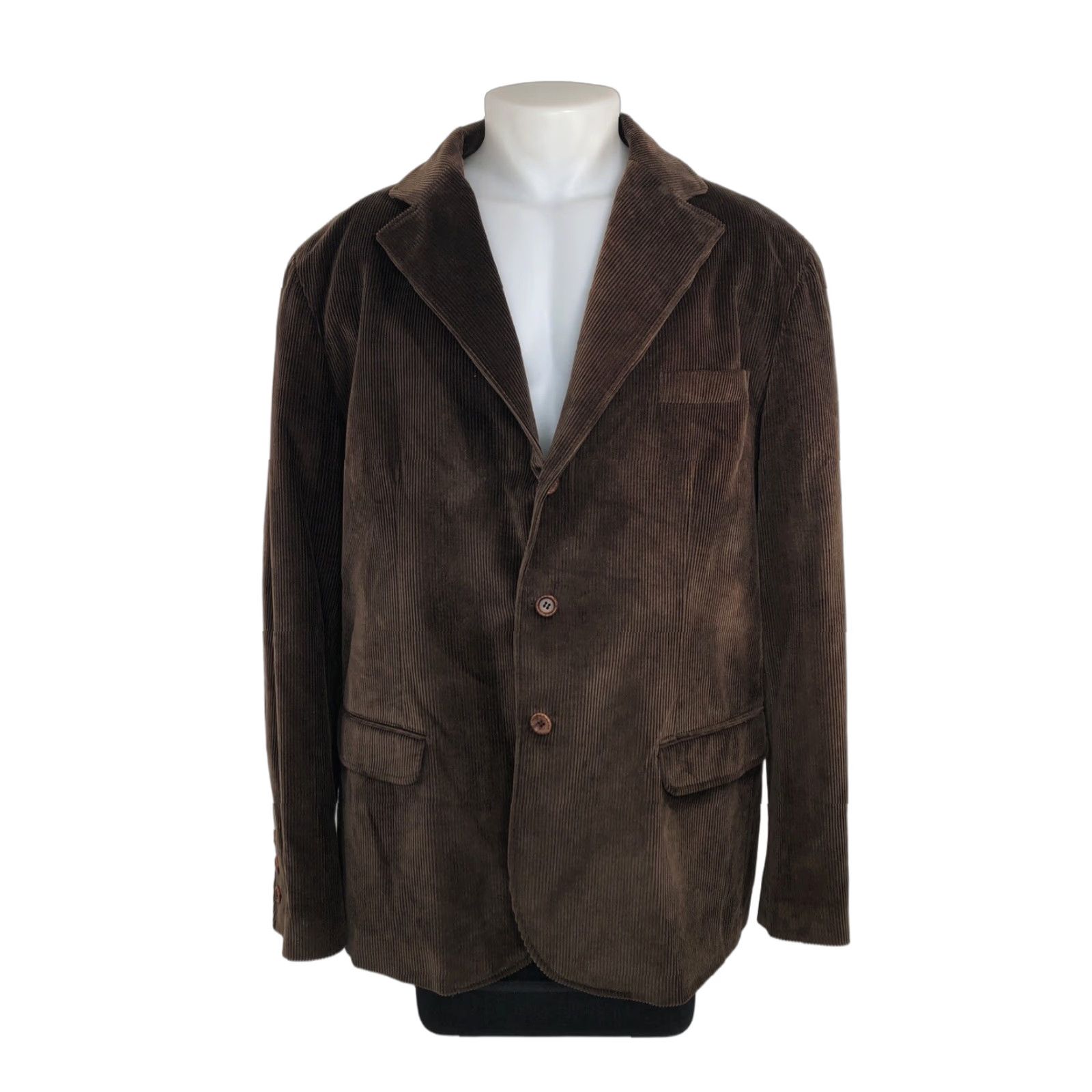Vintage Beretta Blazer Shirt Corduroy Belted Back Elbow Patch Jacket 52 Brown Men Size 52R - 1 Thumbnail