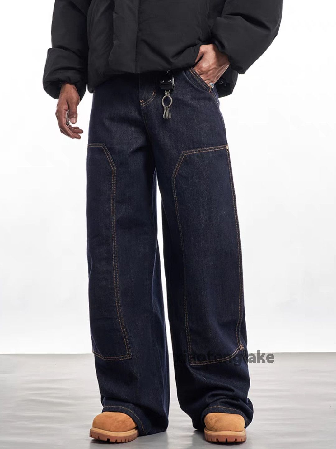 Designer × Jean × Vintage utility skate hiphop carpenter loose baggy jeans Size US 28 / EU 44 - 2 Thumbnail