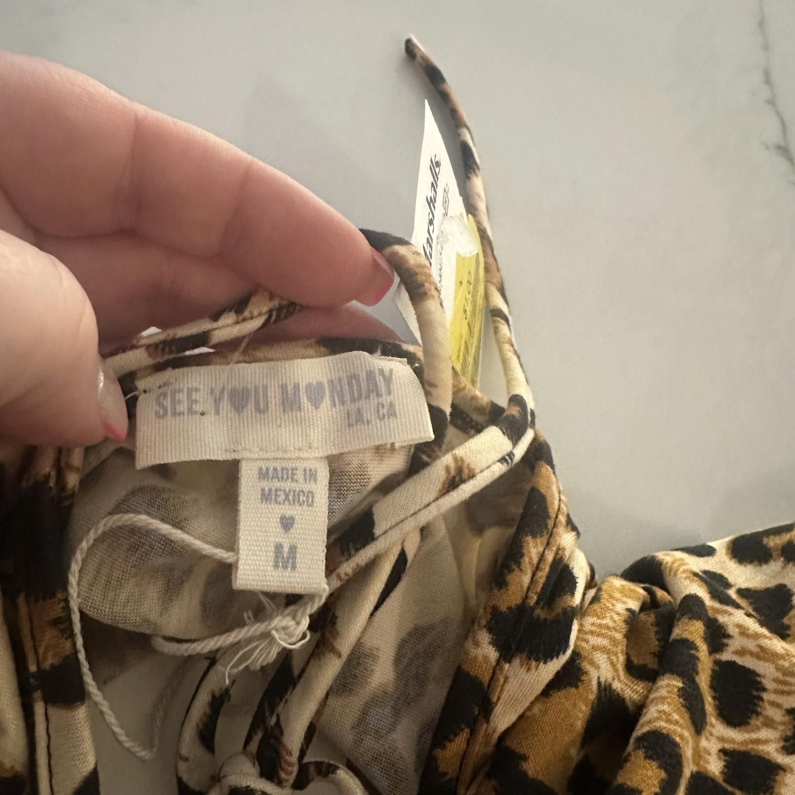 Designer See You Monday Leopard Print Dress – M Size M / US 6-8 / IT 42-44 - 2 Thumbnail