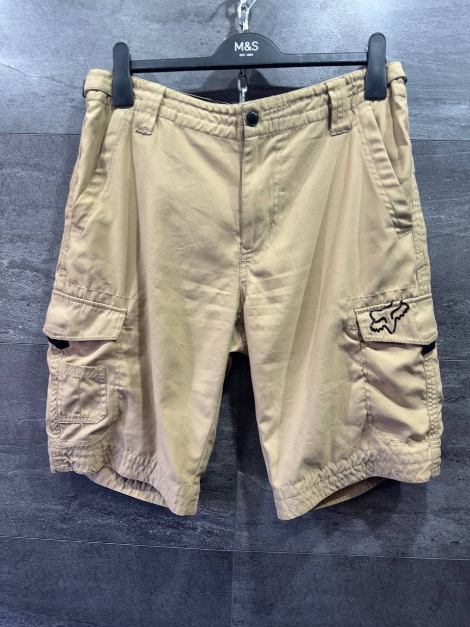 Vintage Fox Hydro Series Racing Rider Cargo Pocket Shorts Size US 34 / EU 50 - 1 Thumbnail