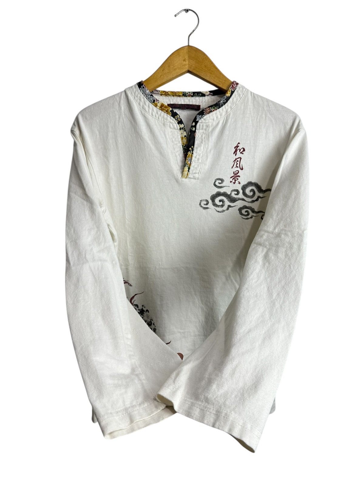 20471120 TRADITIONAL JAPANESE LONG SLEEVE TEE SUKAJAN STYLE Size US M / EU 48-50 / 2 - 6 Thumbnail