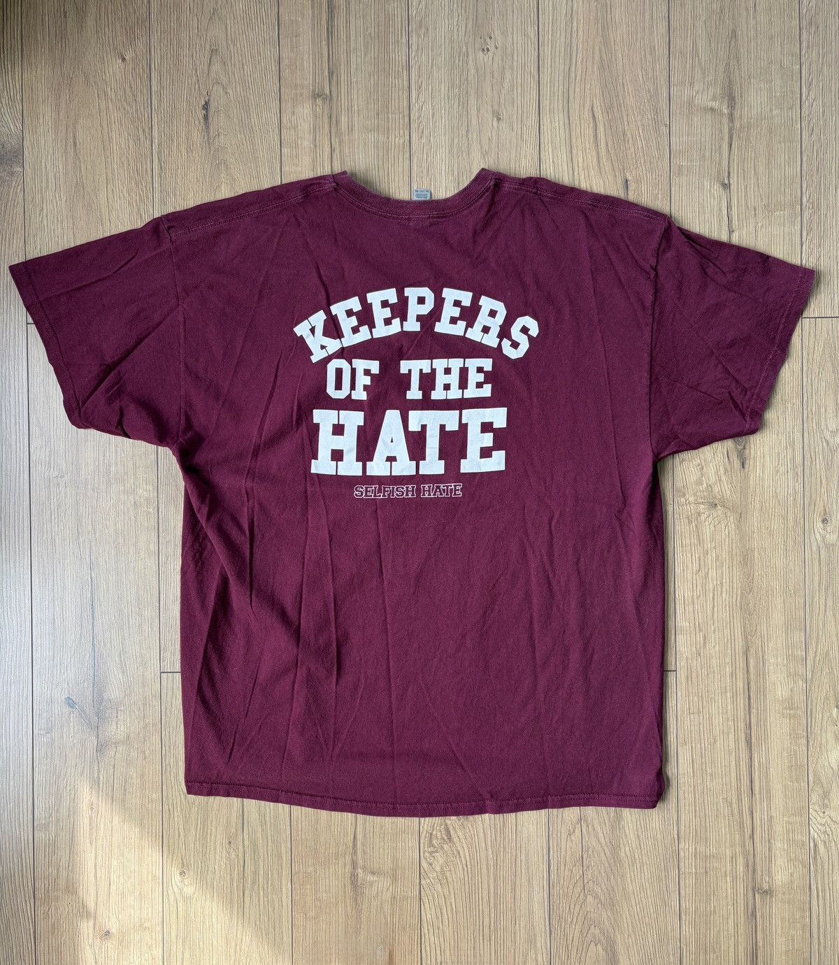 Band Tees Selfish Hate Hardcore Band T-shirt Size US XXL / EU 58 / 5 - 4 Thumbnail