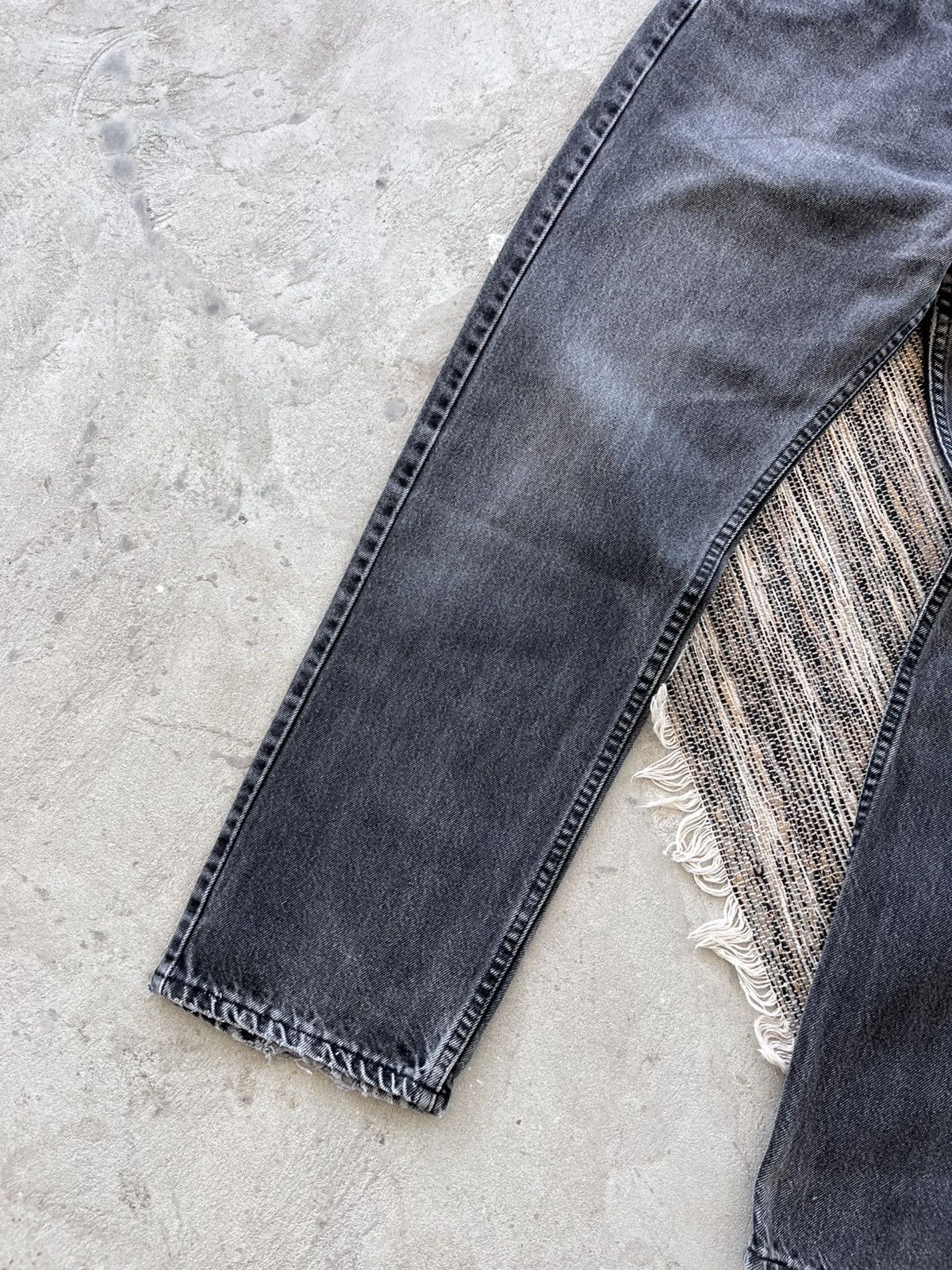 Levi's Vintage Levis 505 Denim Jeans 38x30 Grey Straight Fit Size US 38 / EU 54 - 3 Thumbnail