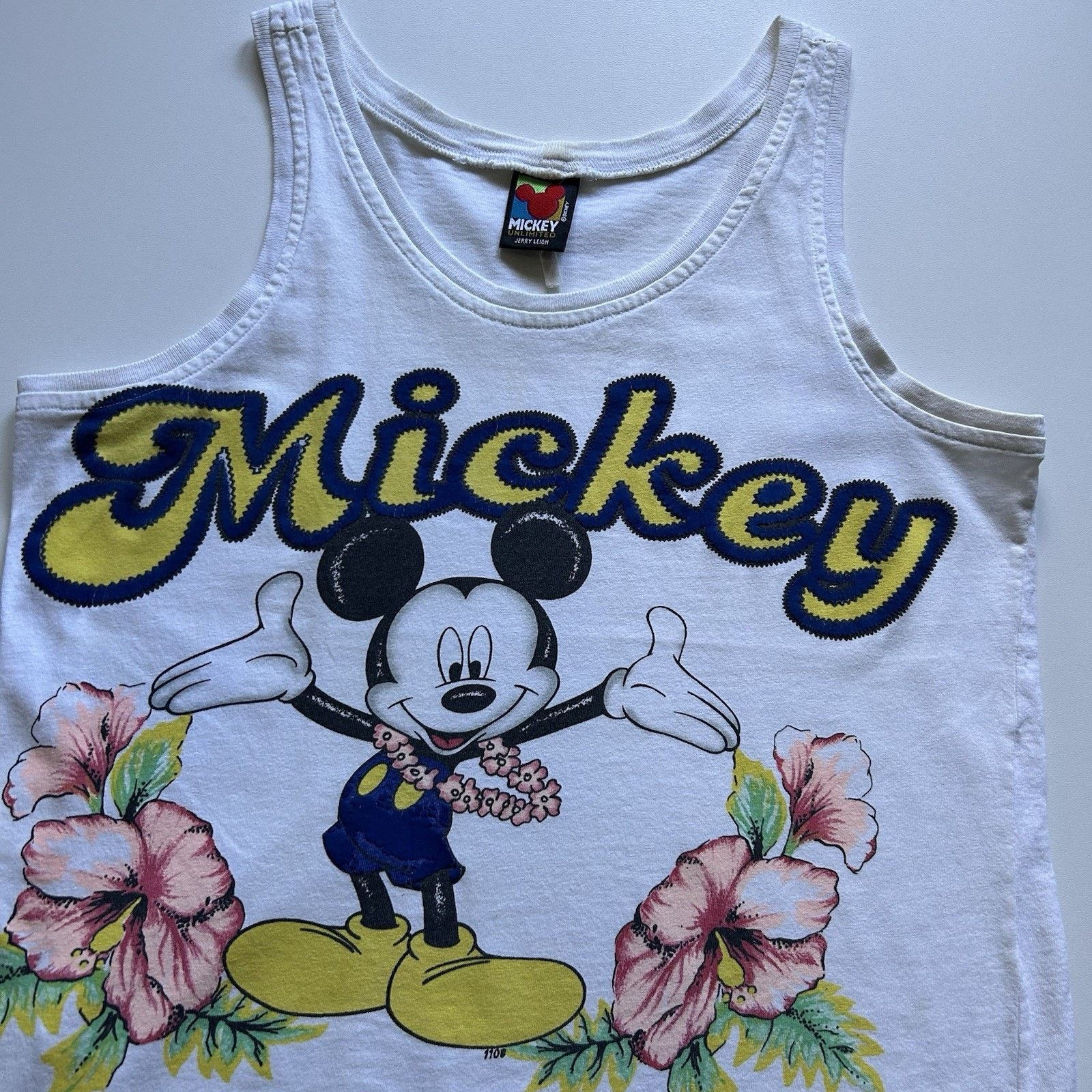 Disney Vintage 90s Disney Mickey Mouse Tank Top Shirt Small Hawaii Size US S / EU 44-46 / 1 - 2 Thumbnail