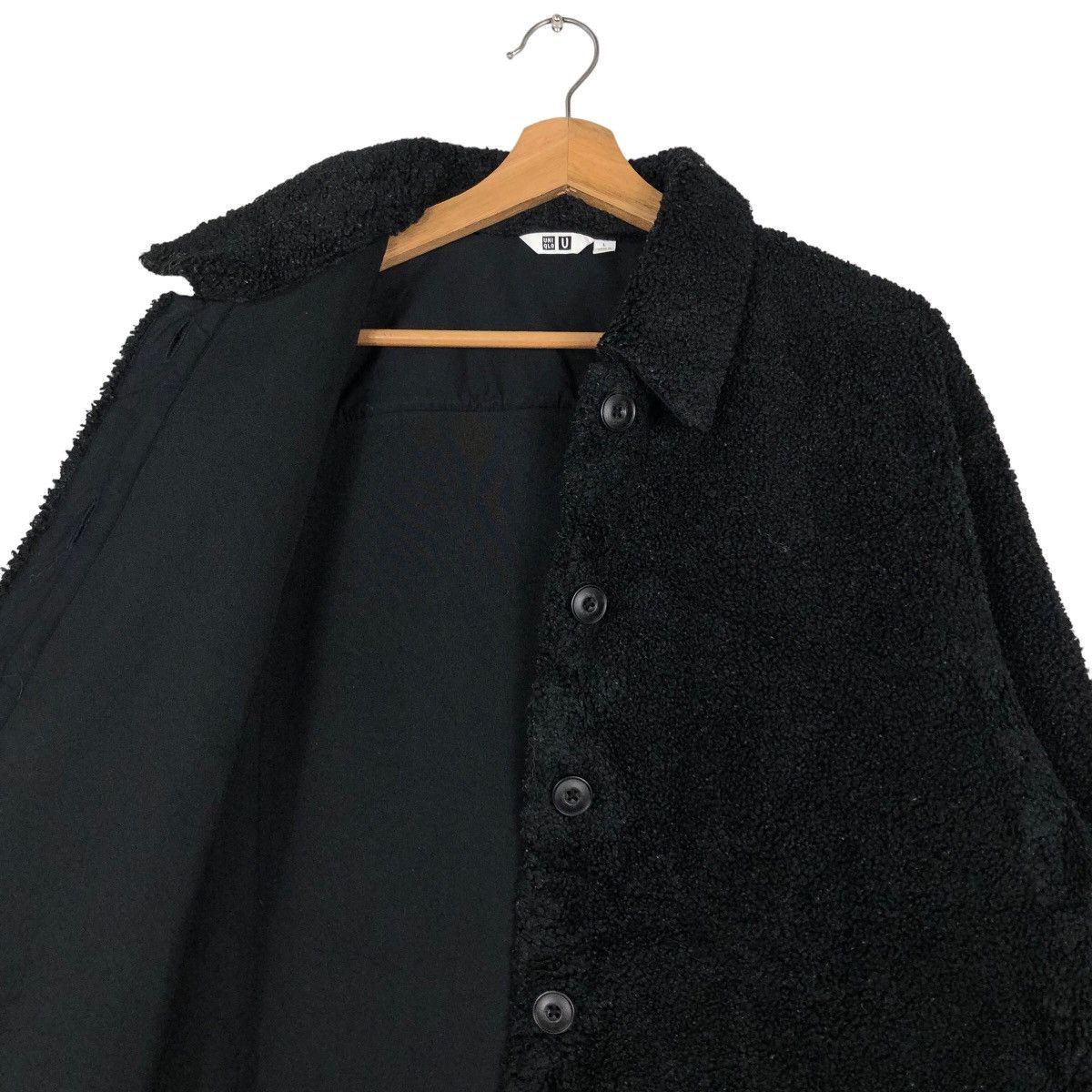 Japanese Brand 🔥Rich Black Vintage Button Jacket Work Uniqlo Undercover Size US L / EU 52-54 / 3 - 12 Thumbnail