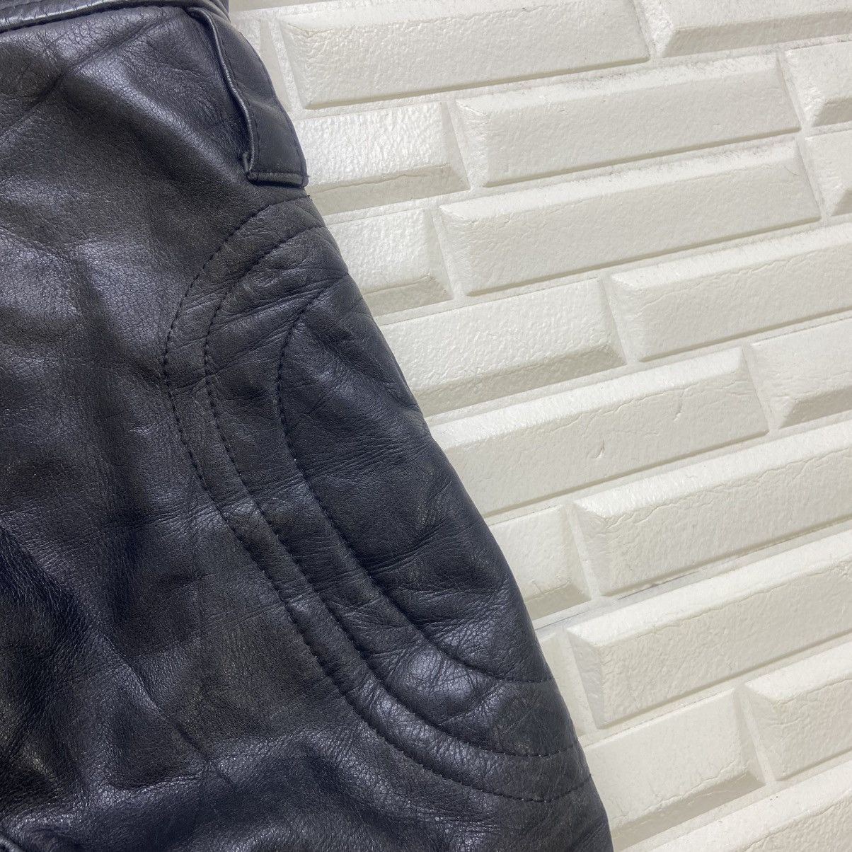 Japanese Brand Vintage Japanese Brand Fremantle Lace Leather Biker Pants Size US 30 / EU 46 - 20 Thumbnail