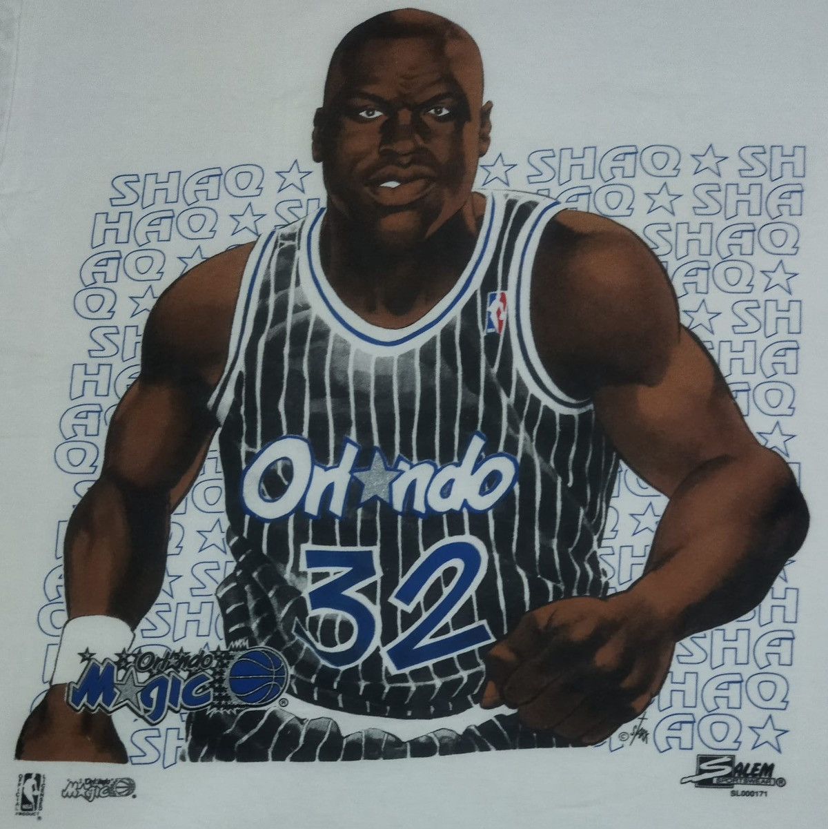 Salem Sportswear Vintage 90s NBA Shaquille O’Neal Orlando Shirt Size US XL / EU 56 / 4 - 2 Thumbnail