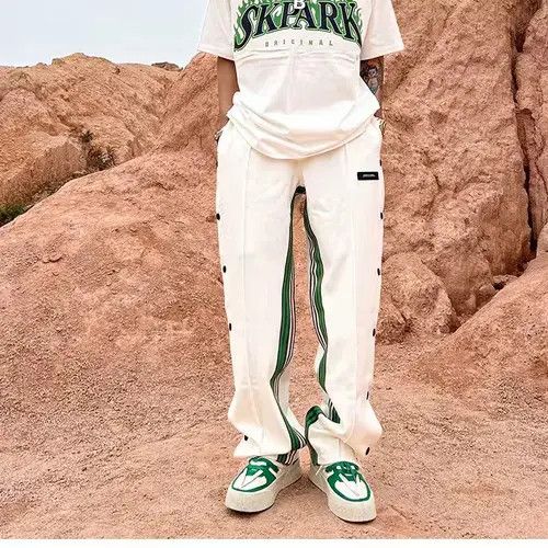 Other Streetwear Side Striped Stitching Color Sweatpants for Men Size US 29 - 4 Thumbnail