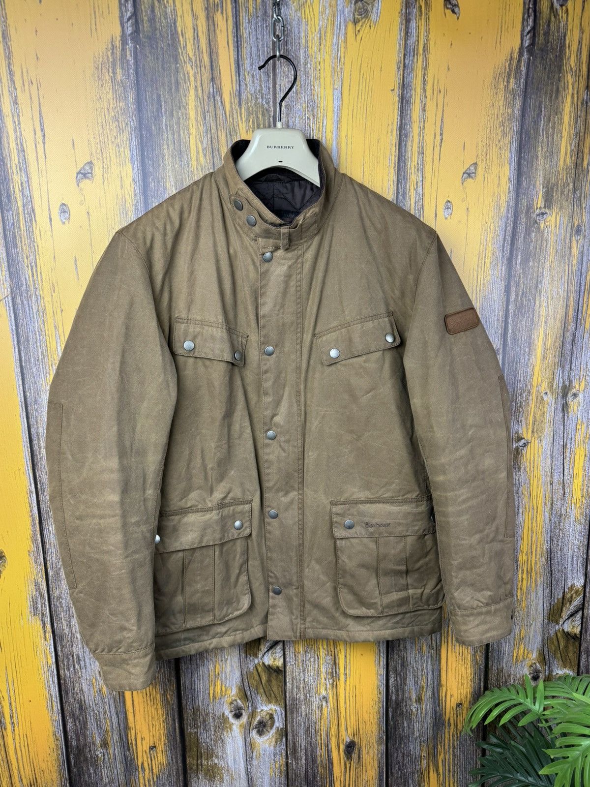 Barbour Barbour Vintage Wax Duke Jacket Bomber Moto Size L Size US L / EU 52-54 / 3 - 11 Thumbnail